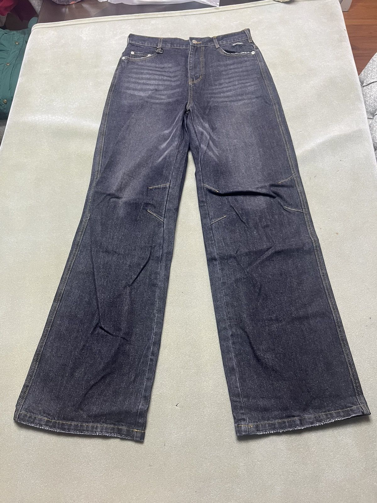 Other Ditch Vintage Flared Distressed Denim Size US 32 / EU 48 - 1 Thumbnail