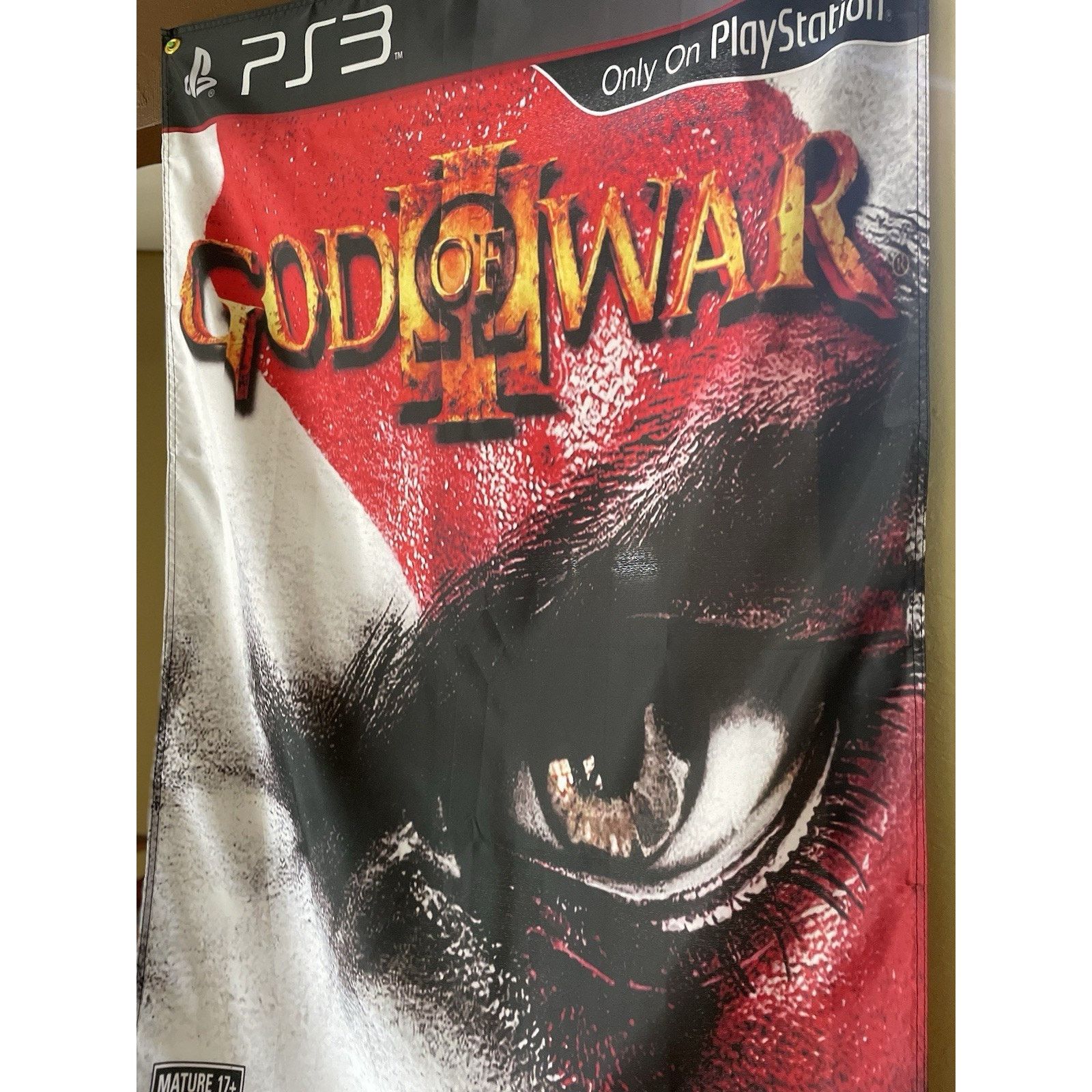 Playstation God Of War III 5' Flag Banner Poster Sony PlayStation 3 PS3 Size ONE SIZE - 3 Thumbnail
