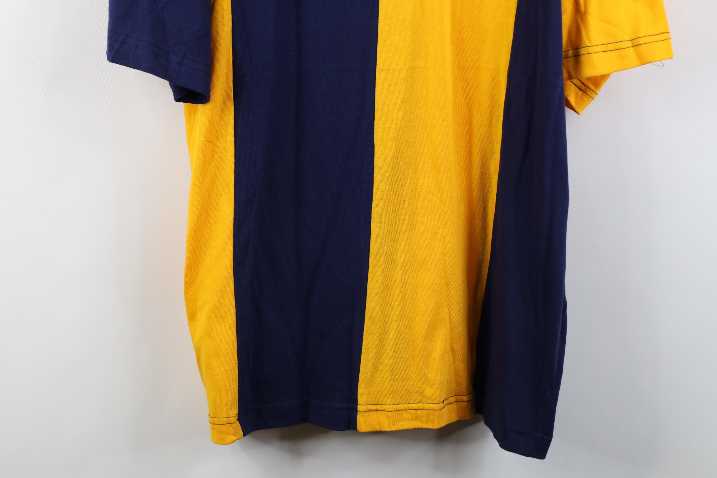 Vintage Deadstock Vintage 90s Block Short Sleeve Hooded T-Shirt Size US XL / EU 56 / 4 - 3 Thumbnail