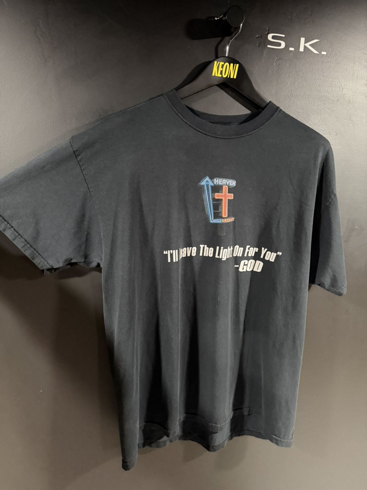 Vintage 2000s Y2K Vintage God Jesus Grunge Humor Fade Graphic Tee XL Size US XL / EU 56 / 4 - 4 Thumbnail