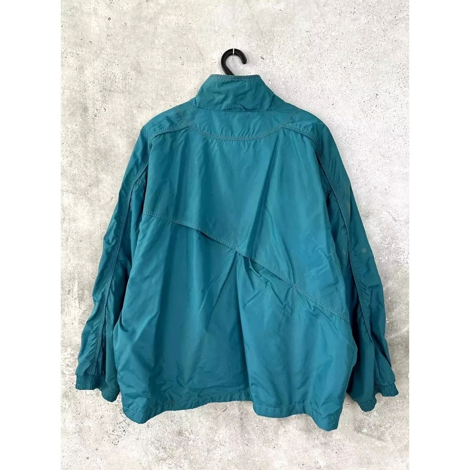 Nike VINTAGE Nike Cross Training Nylon Track Full Zip Jacket Men XL Green Size US XL / EU 56 / 4 - 2 Thumbnail