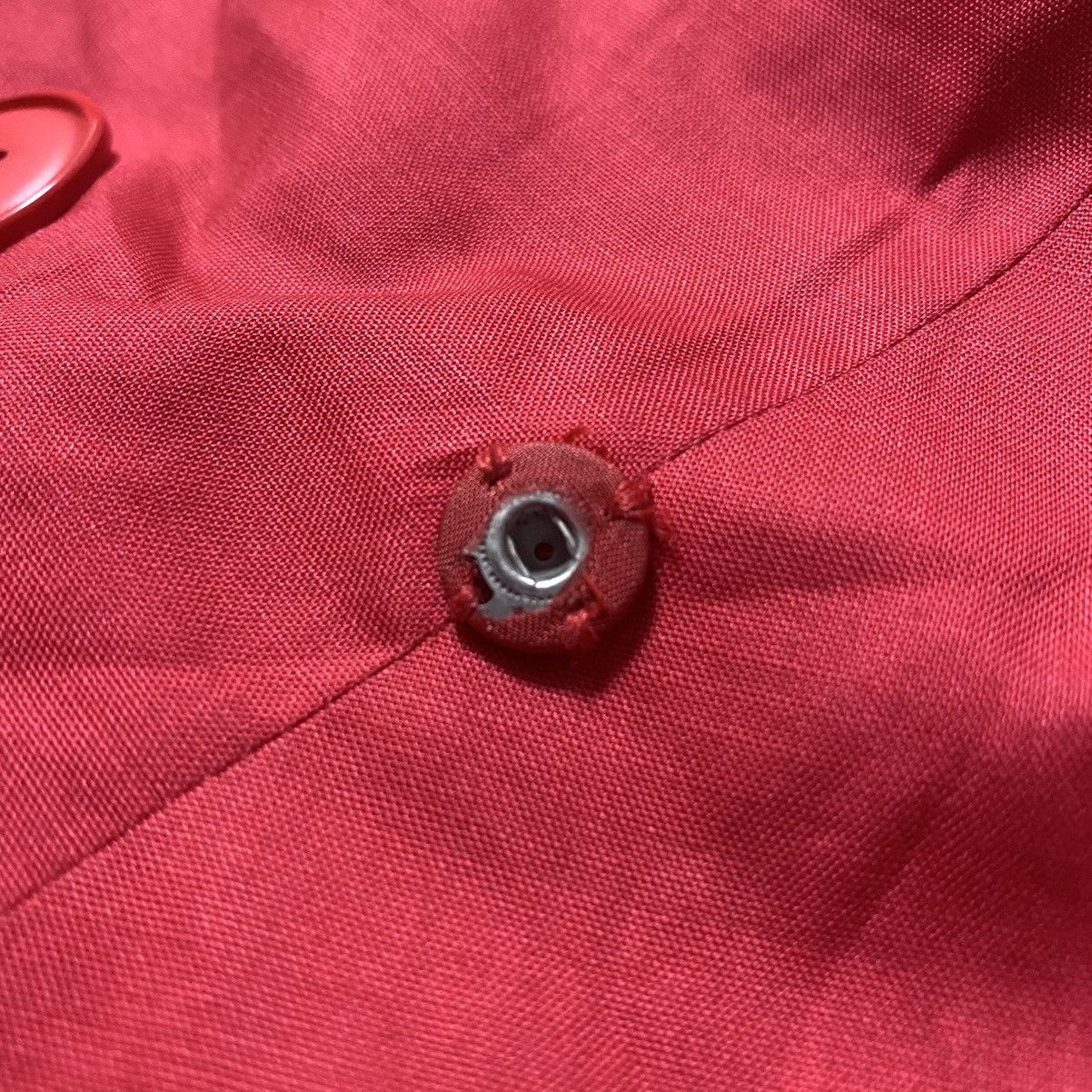 Nina Ricci 70-80’s Nina Ricci Boutique Archival Red Trench Coat Jacket Size S / US 4 / IT 40 - 15 Thumbnail