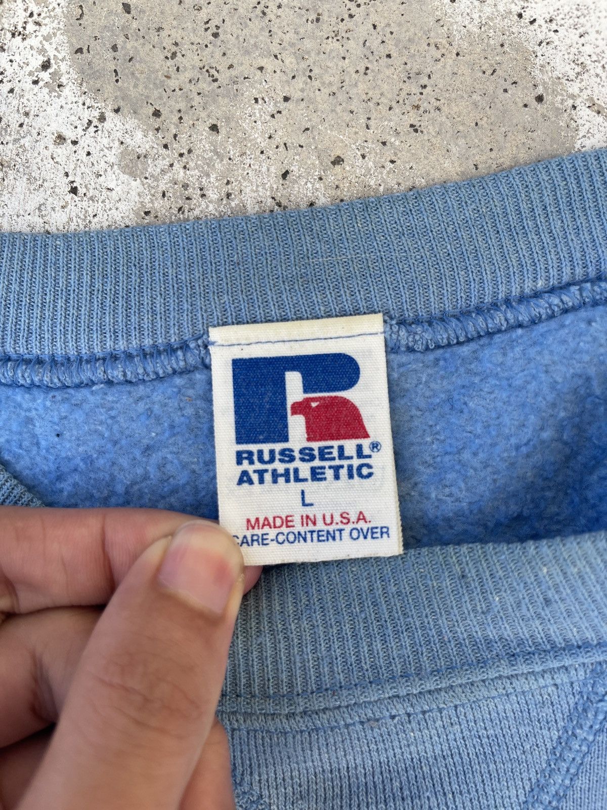 Russell Athletic × Vintage 90s Russell Athletic Blank Sweatshirt Size US L / EU 52-54 / 3 - 8 Thumbnail