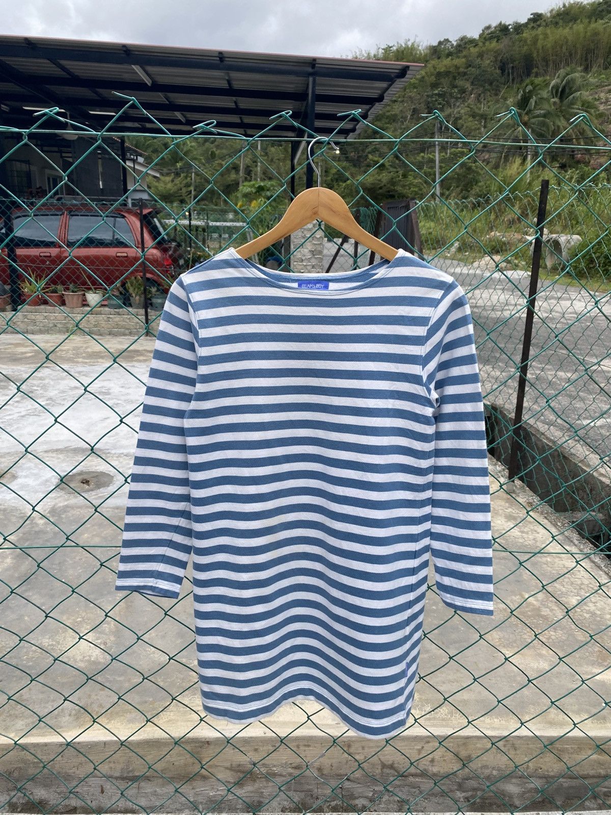 Beams Plus × Japanese Brand Beams Boy breton striped 3/4 sleeve dresses Size S / US 4 / IT 40 - 1 Thumbnail