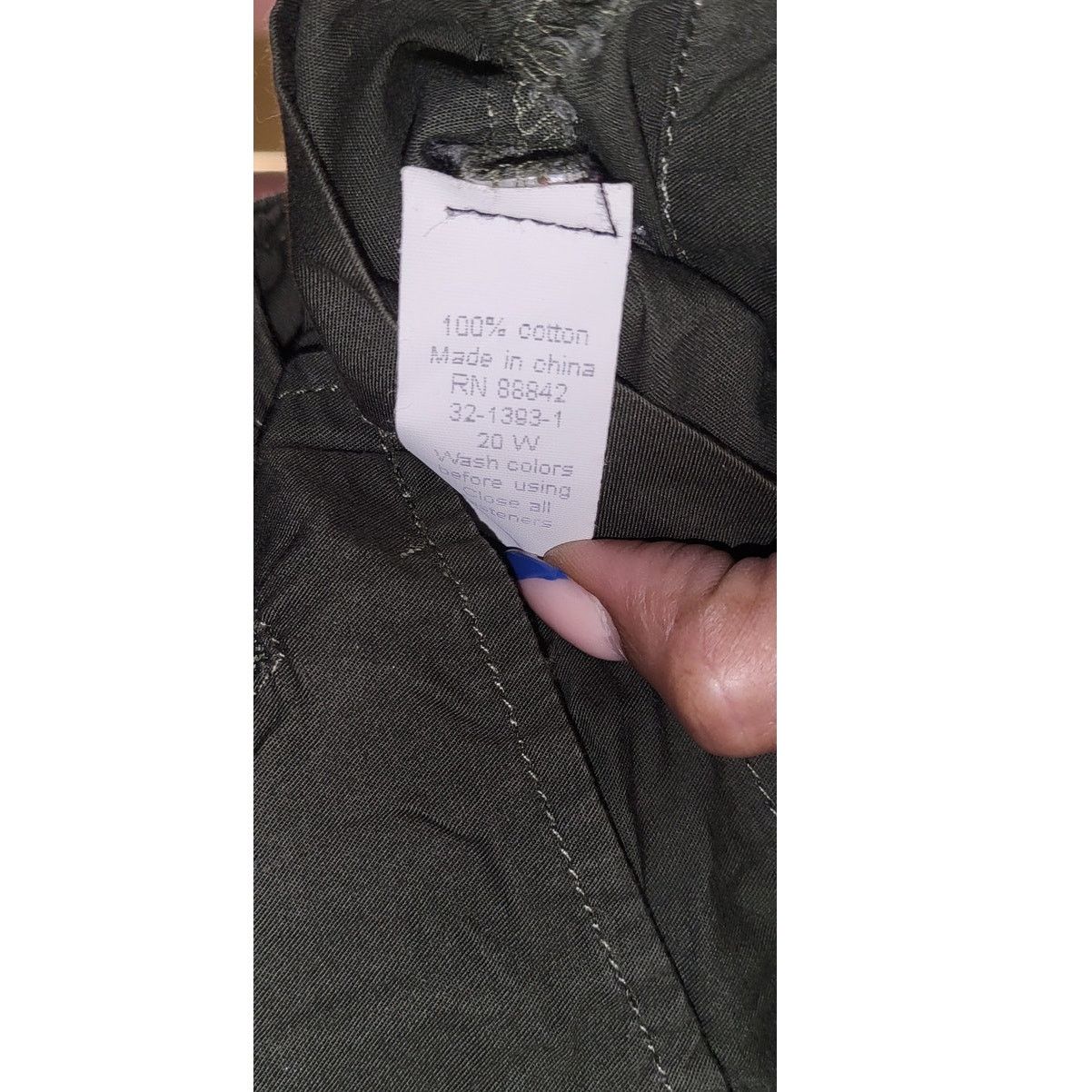 Other Denim Army Green Military Jacket Lace Patches ZipUp Size 20W Size 3XL / US 20-22 - 8 Thumbnail