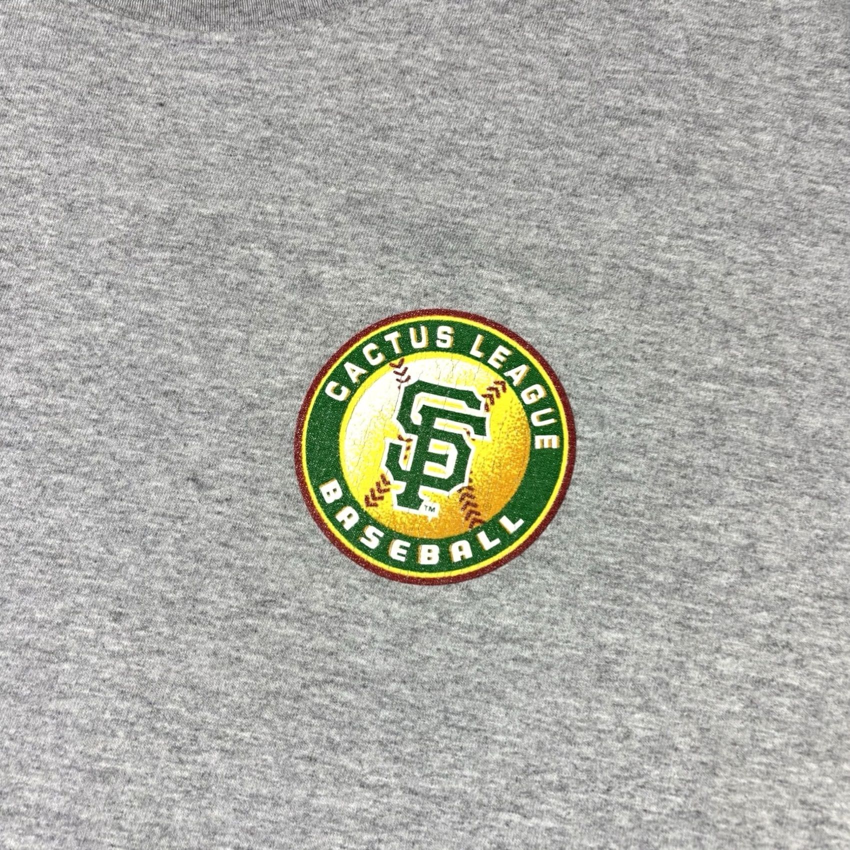 MLB VINTAGE MLB 2005 Spring Training Promo T Shirt Arizona Adult XL Gray Cotton Crew Neck Short Sleeve Mens Baseball Shirt X L MLB 2000s Size US XL / EU 56 / 4 - 7 Thumbnail