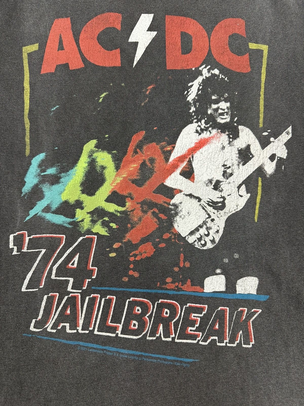 Junk Food Grail🔥Vintage Style ACDC Band Shirt Jailbreak 74 Logo Size US S / EU 44-46 / 1 - 3 Thumbnail