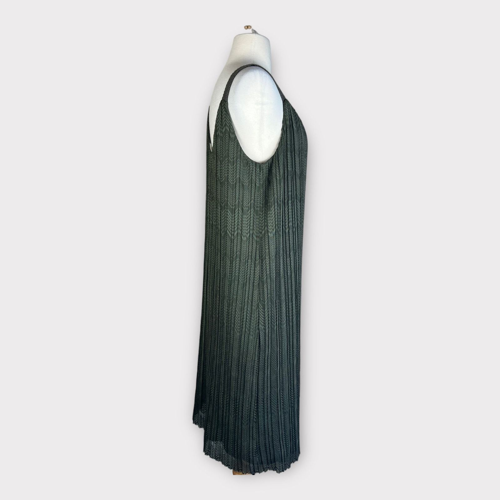 Anthropologie Anthropologie Meadow Rue | Moss Prespa Pleated Dress | 14 Size XL / US 12-14 / IT 48-50 - 5 Thumbnail