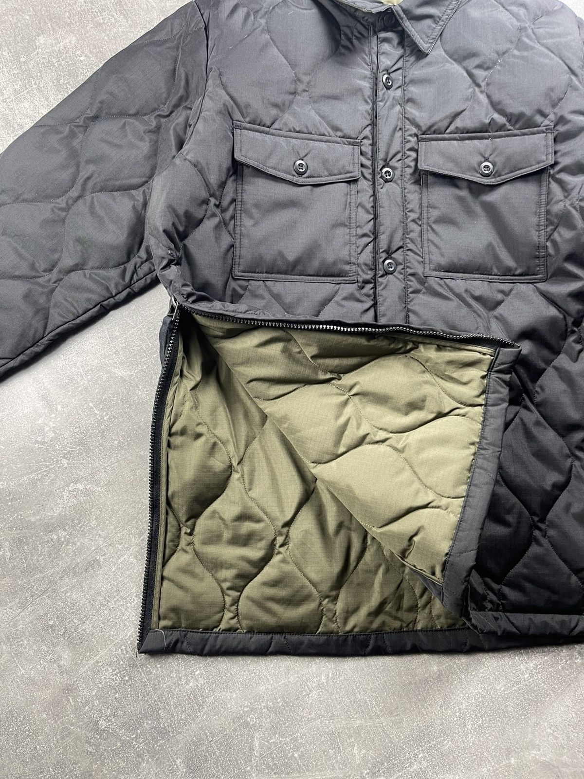 TAION TAION Military Quilted Down Shirt Jacket Black Size M Size US L / EU 52-54 / 3 - 5 Thumbnail