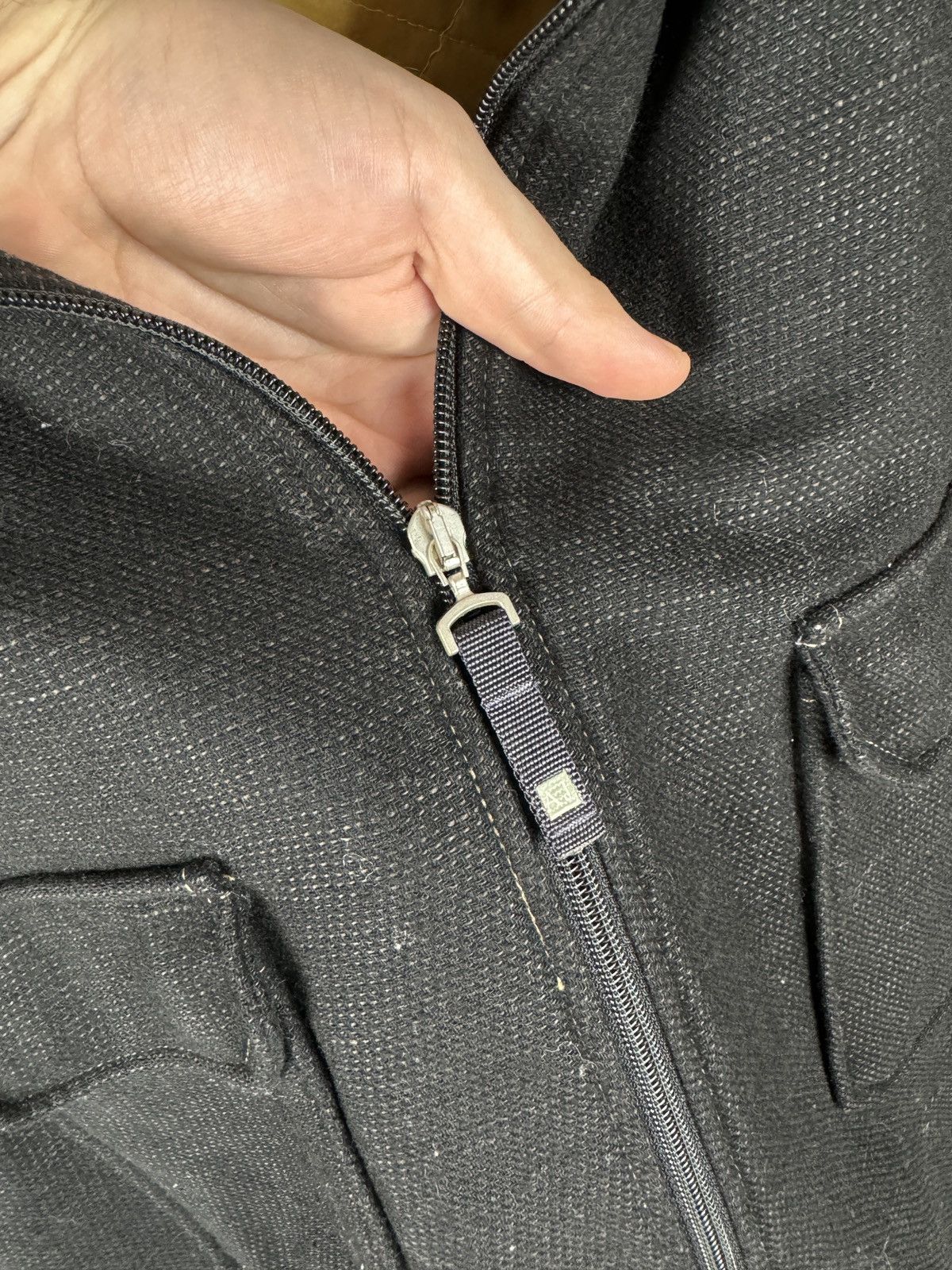 Armani Armani Jeans vintage wool hemp dark brown full zip jacket Size US XXL / EU 58 / 5 - 9 Thumbnail
