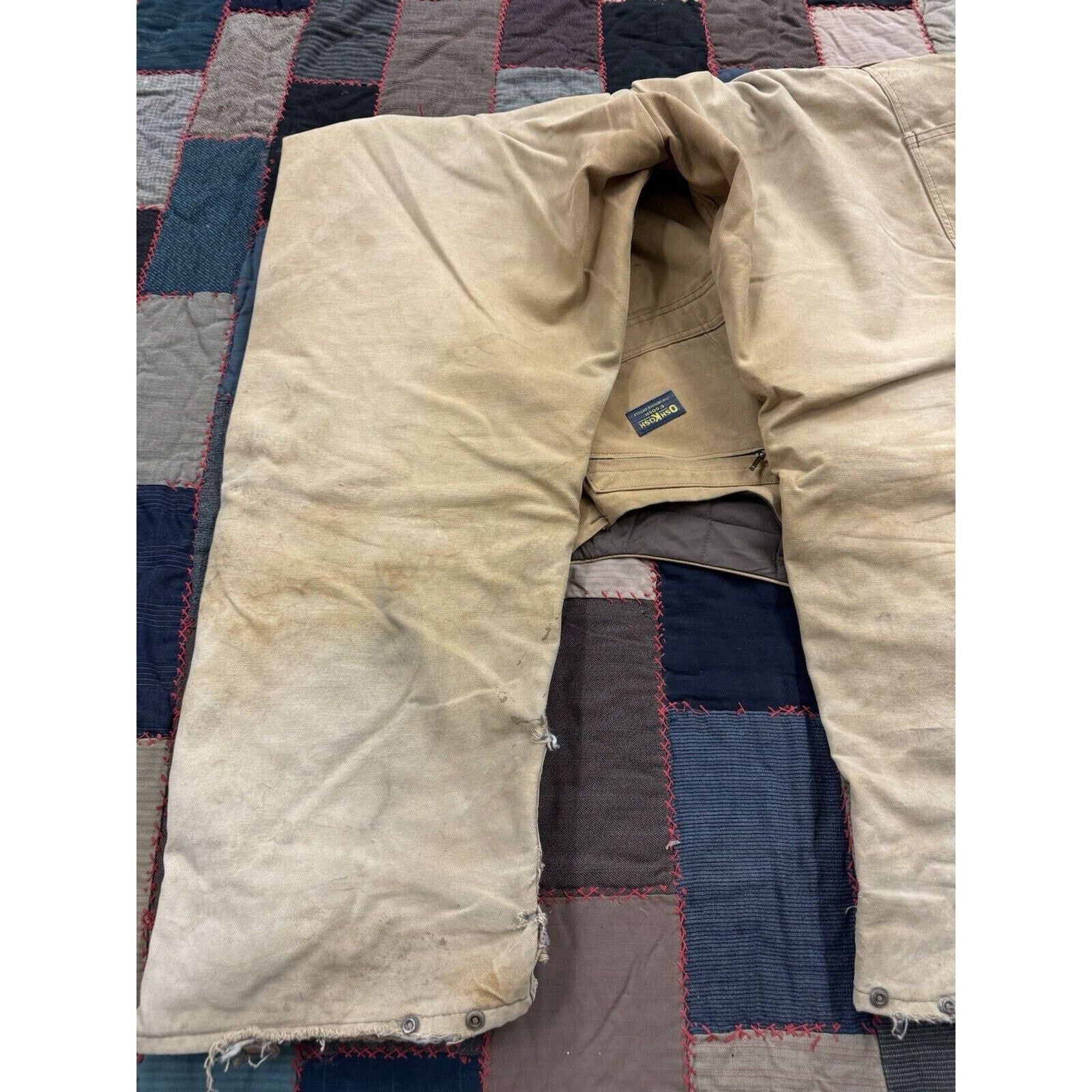 Oshkosh Vintage 60s Talon Oshkosh Bib Leather Double Knees W44 X L30 Size US 44 / EU 60 - 12 Thumbnail