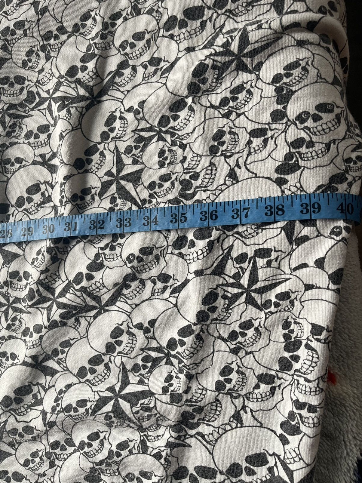 Japanese Brand Vintage Glad News Skull Print Oversized Drop Tail Hem Size ONE SIZE - 14 Thumbnail