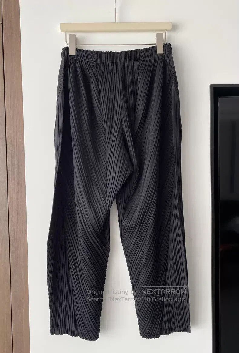 Issey Miyake Issey Miyake size:3 Black Ruffle Pants Size 31" - 2 Thumbnail