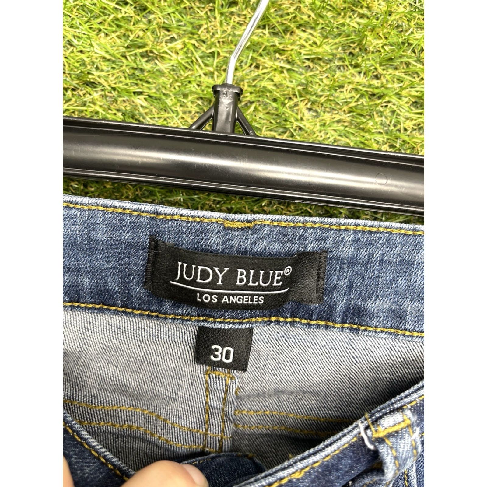 Denime Judy Blue Jeans Womens 30 Relaxed Fit Dark Wash Blue Denim Casual JB82102DK Jeans Size 30" / US 8 / IT 44 - 4 Thumbnail