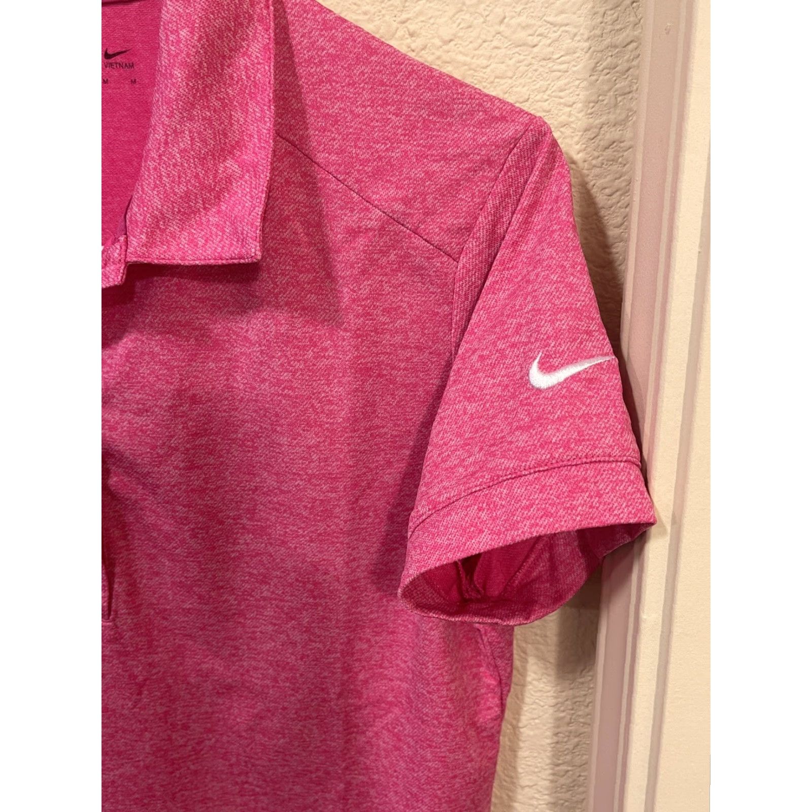 Nike Nike Dri Fit Polo Women Medium Pink Golf Tennis Athletic Shirt Size M / US 6-8 / IT 42-44 - 3 Thumbnail