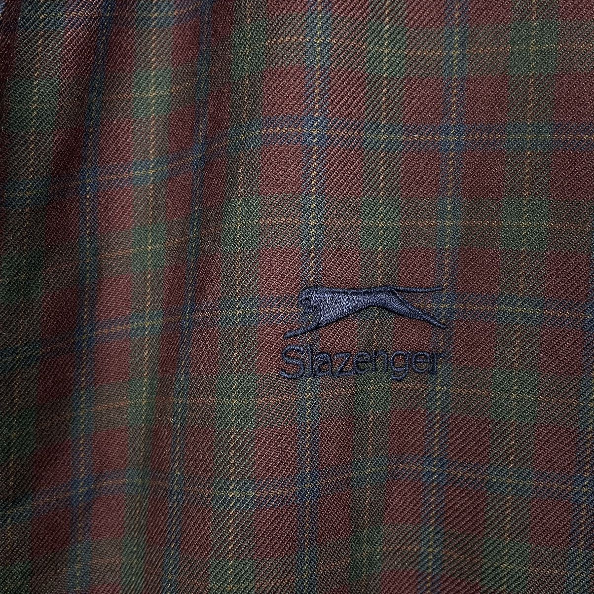Japanese Brand × Vintage 💥90s SLAZENGER NOVA CHECK BOMBER JACKET Size US L / EU 52-54 / 3 - 13 Thumbnail