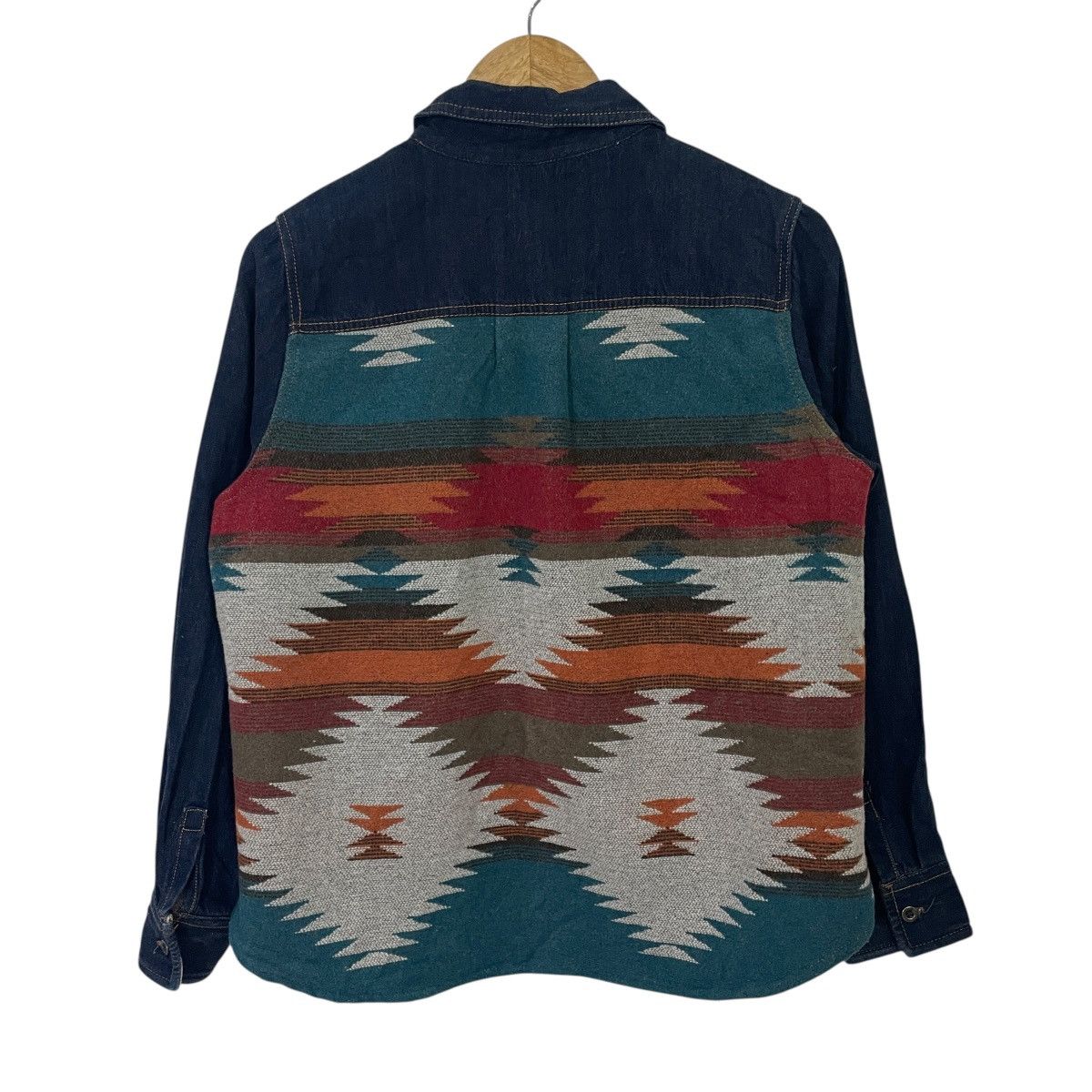 Japanese Brand Vintage Titicaca Aztex Navajo Denim Jacket Size US M / EU 48-50 / 2 - 7 Thumbnail