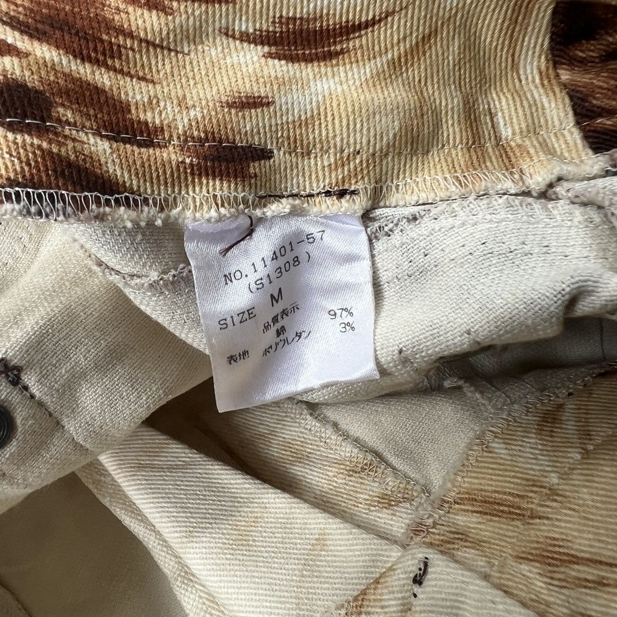 Just Cavalli 2000s Cecil Mc Bee Leopard Flare Pants Size 26" / US 2 / IT 38 - 9 Thumbnail
