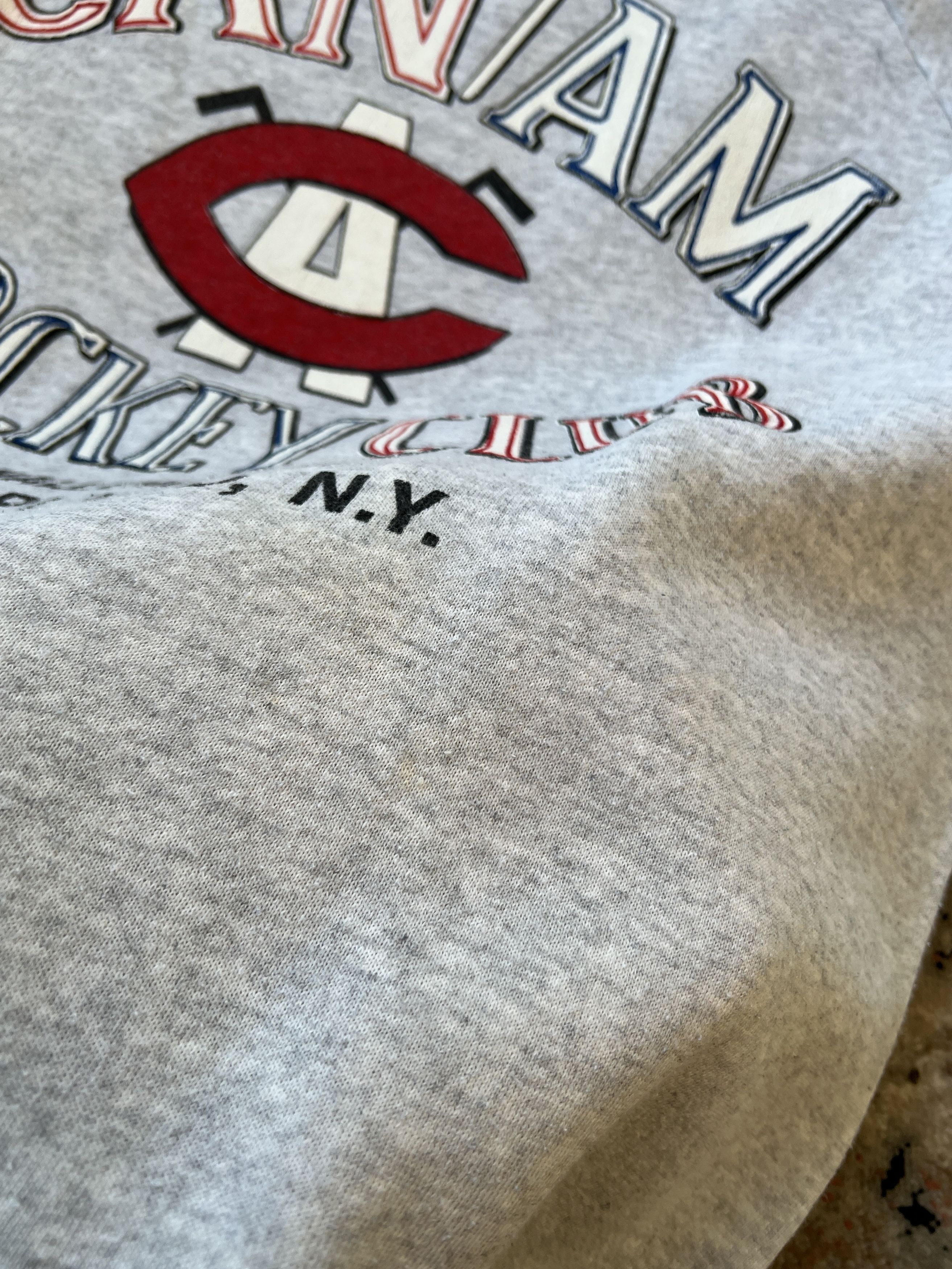 Hanes Vintage CAN/AM Hockey Club Made In USA Sweatshirt Size US L / EU 52-54 / 3 - 2 Thumbnail