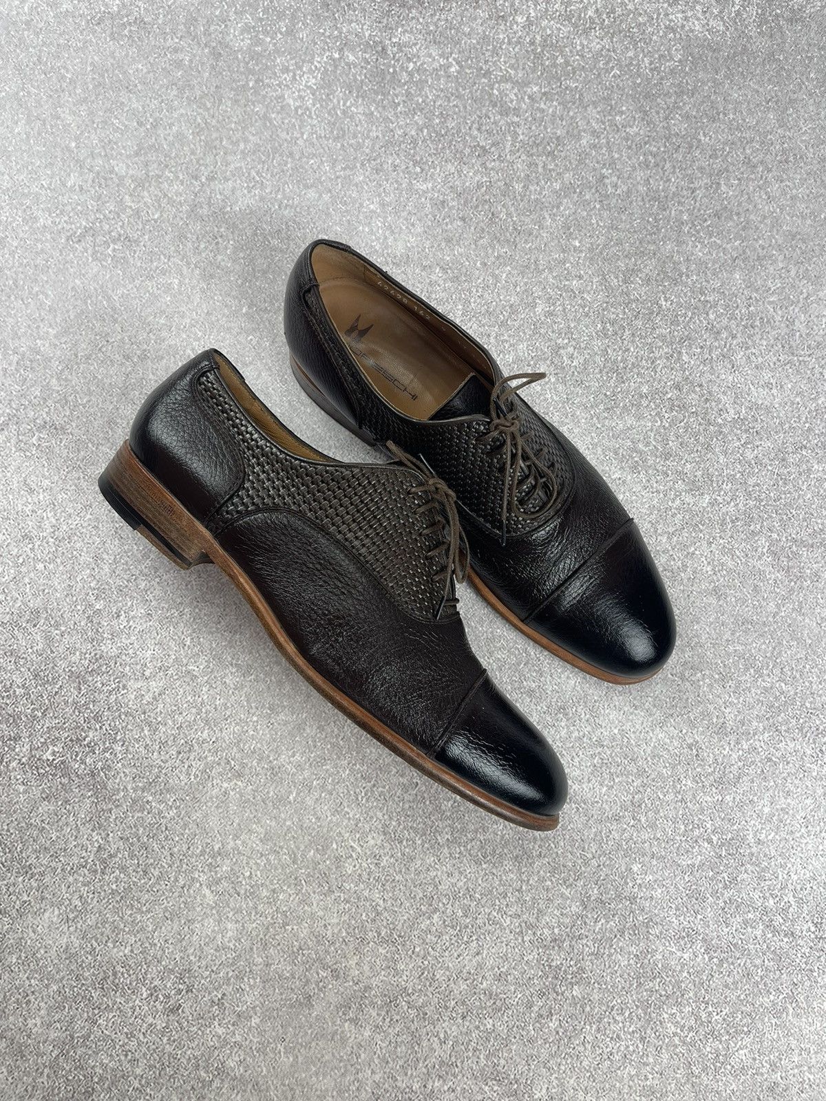 Moreschi Moreschi Leather Brown Derby Classic Shoes Size US 10 / EU 43 - 11 Thumbnail