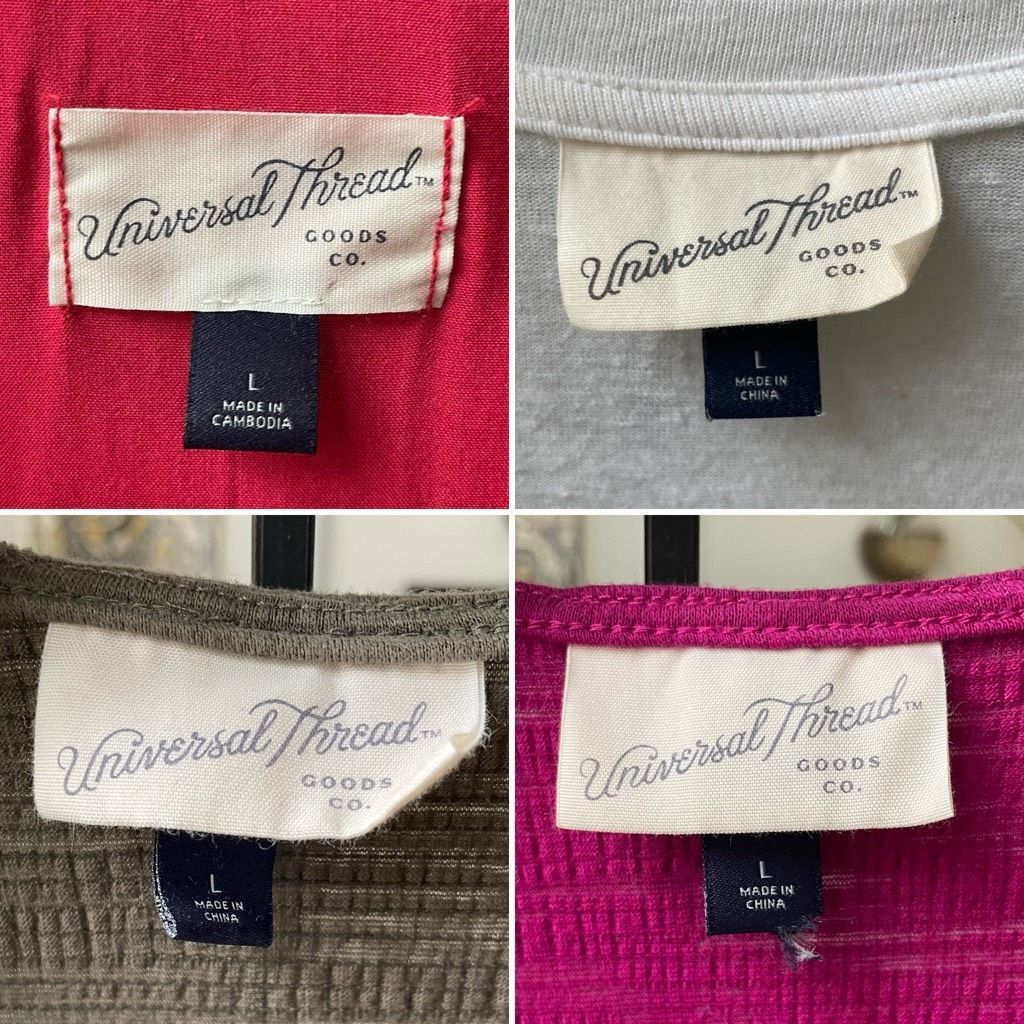 Other 4 Universal Thread Sleeveless Tops Red White Magenta Olive G Size L / US 10 / IT 46 - 3 Thumbnail