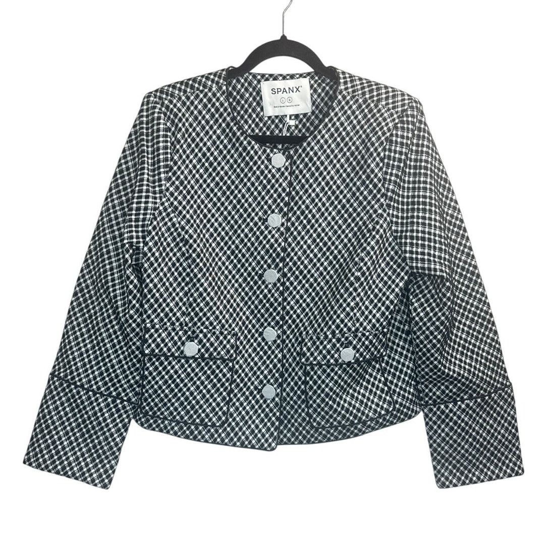 Spanx NWT Spanx Ponte Jacquard Plaid Lady Jacket Black White Size L / US 10 / IT 46 - 4 Thumbnail