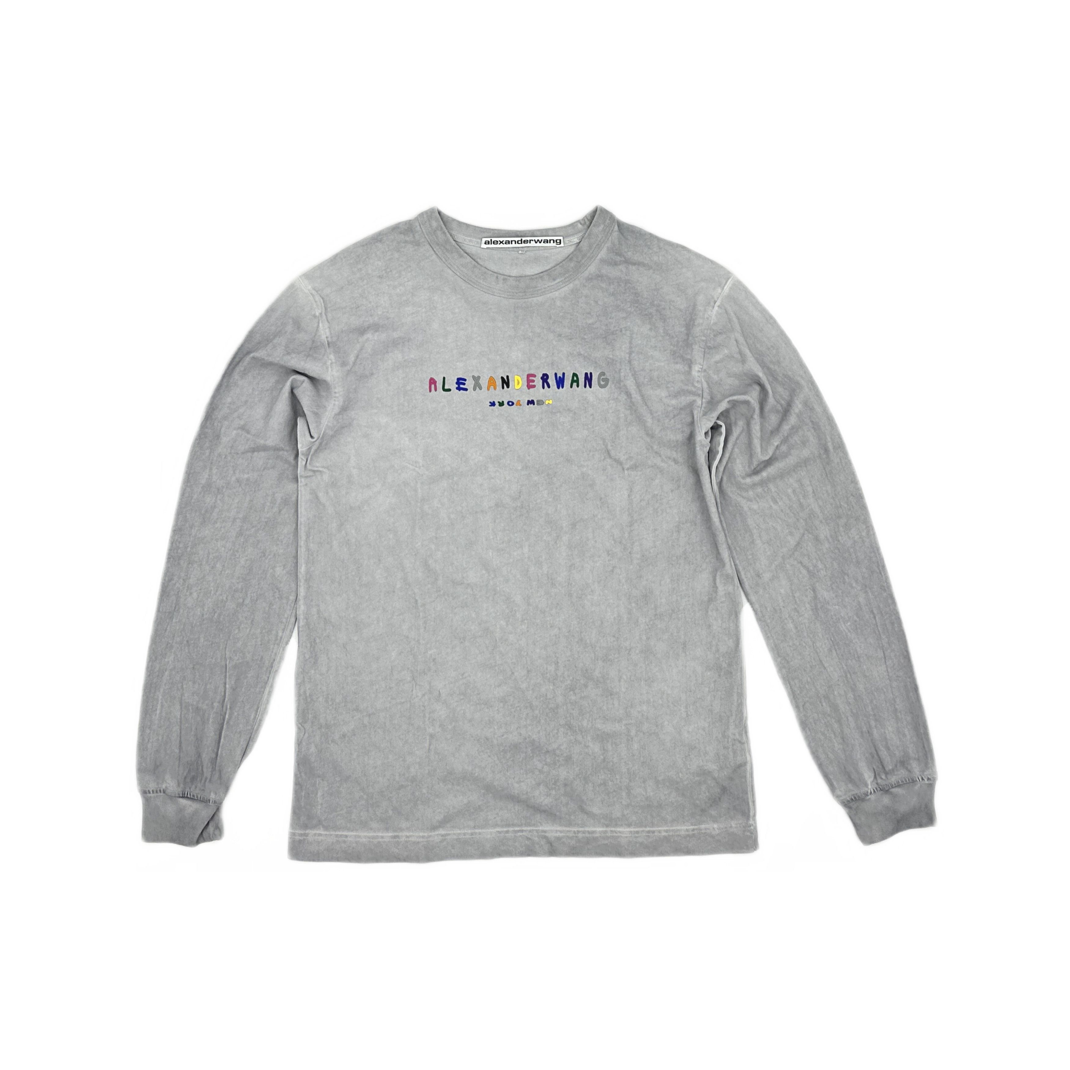 Alexander Wang Alexander Wang Colorful Logo Long Sleeve T-Shirt XS Size US XS / EU 42 / 0 - 1 Thumbnail