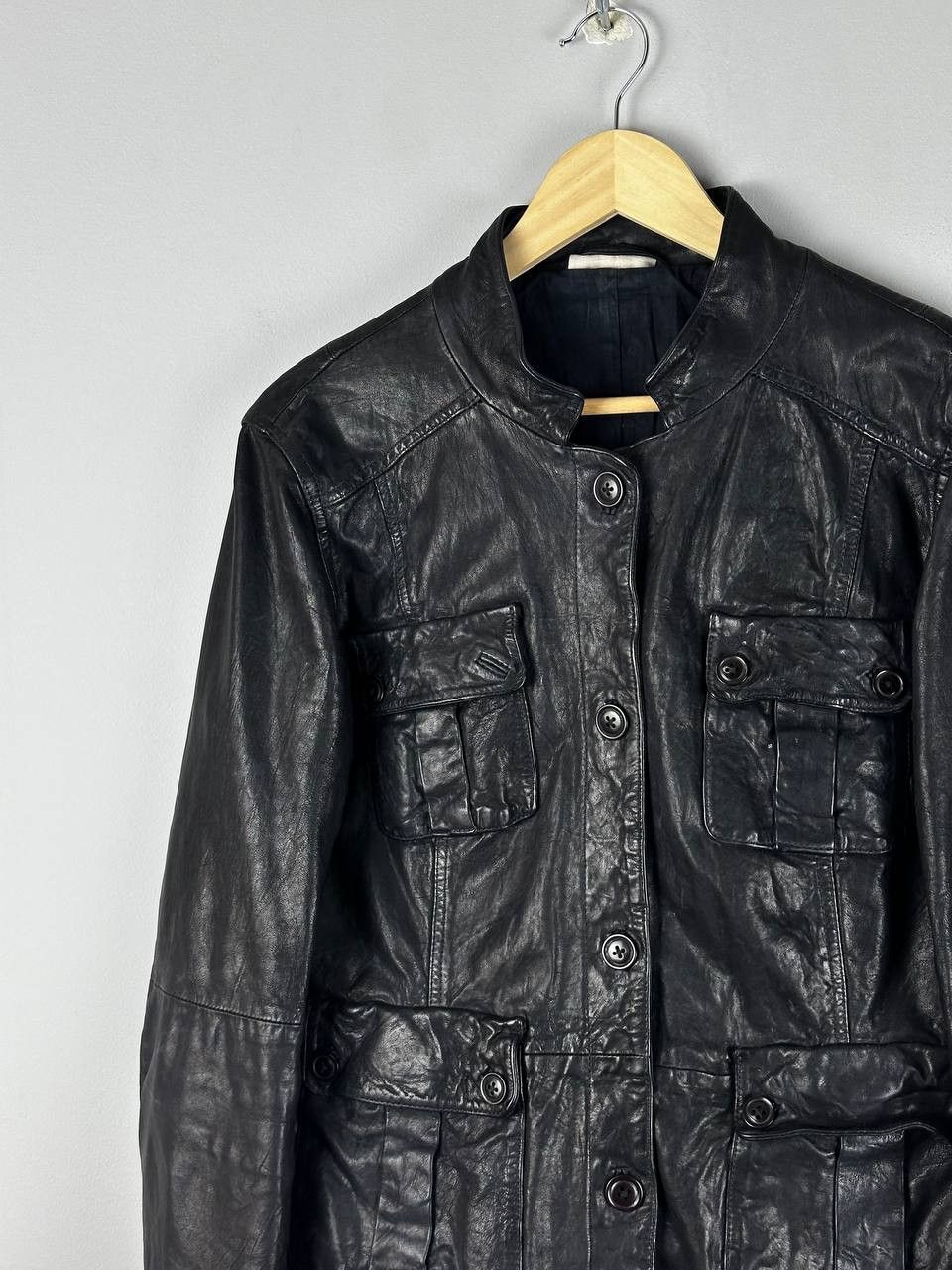 DKNY Vintage Indie Sleaze DKNY Racing Leather Jacket Size US M / EU 48-50 / 2 - 3 Thumbnail
