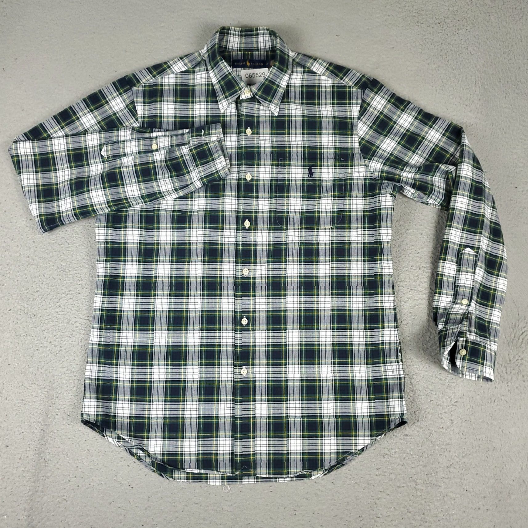 Ralph Lauren Ralph Lauren Shirt Mens Size Medium Green Plaid Pony Button Up Long Sleeve Size US M / EU 48-50 / 2 - 3 Thumbnail