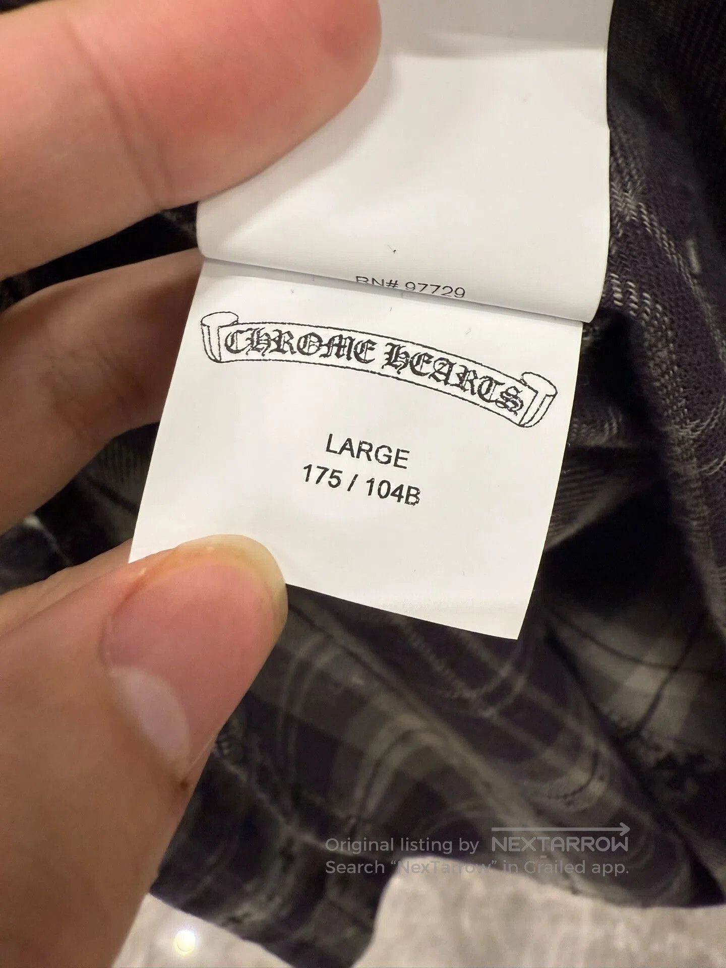 Chrome Hearts chrome hearts black gray patterned shirt. Size US L / EU 52-54 / 3 - 7 Thumbnail
