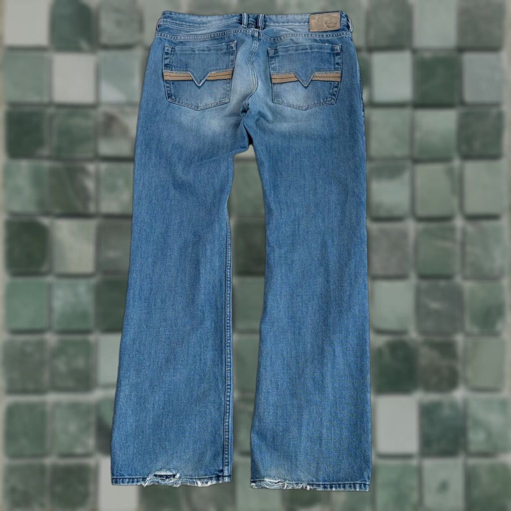 Diesel Diesel Zatiny Jeans Men 36x34 Bootcut 5-Pocket Blue Distressed Button Fly Denim Regular Rise Mid Vintage: No Size US 36 / EU 52 - 1 Thumbnail