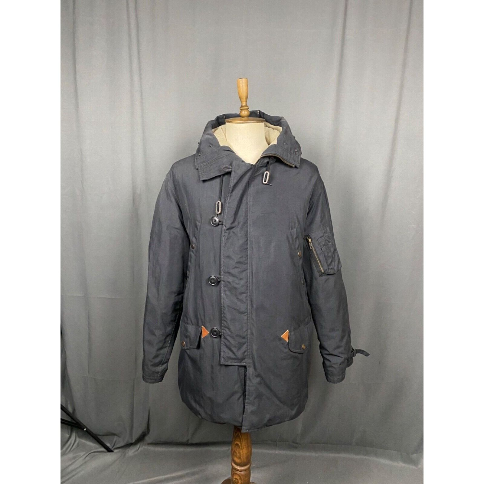 Polo Ralph Lauren Polo Ralph Lauren VTG Men's Blue Nylon Winter Insulated N-3B Size US L / EU 52-54 / 3 - 3 Thumbnail