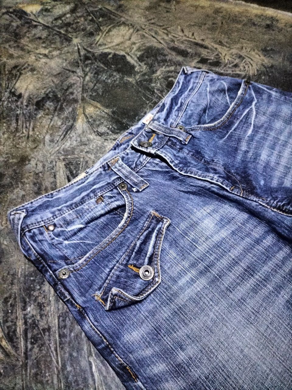 Japanese Brand RUSH HOUR side pocket straight jeans punk style i6w9 Size US 33 - 5 Thumbnail