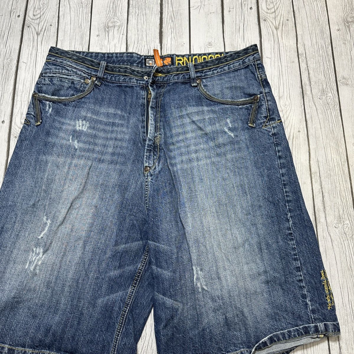 Akademiks × Vintage Vintage Akademiks jean shorts Size US 42 / EU 58 - 4 Thumbnail
