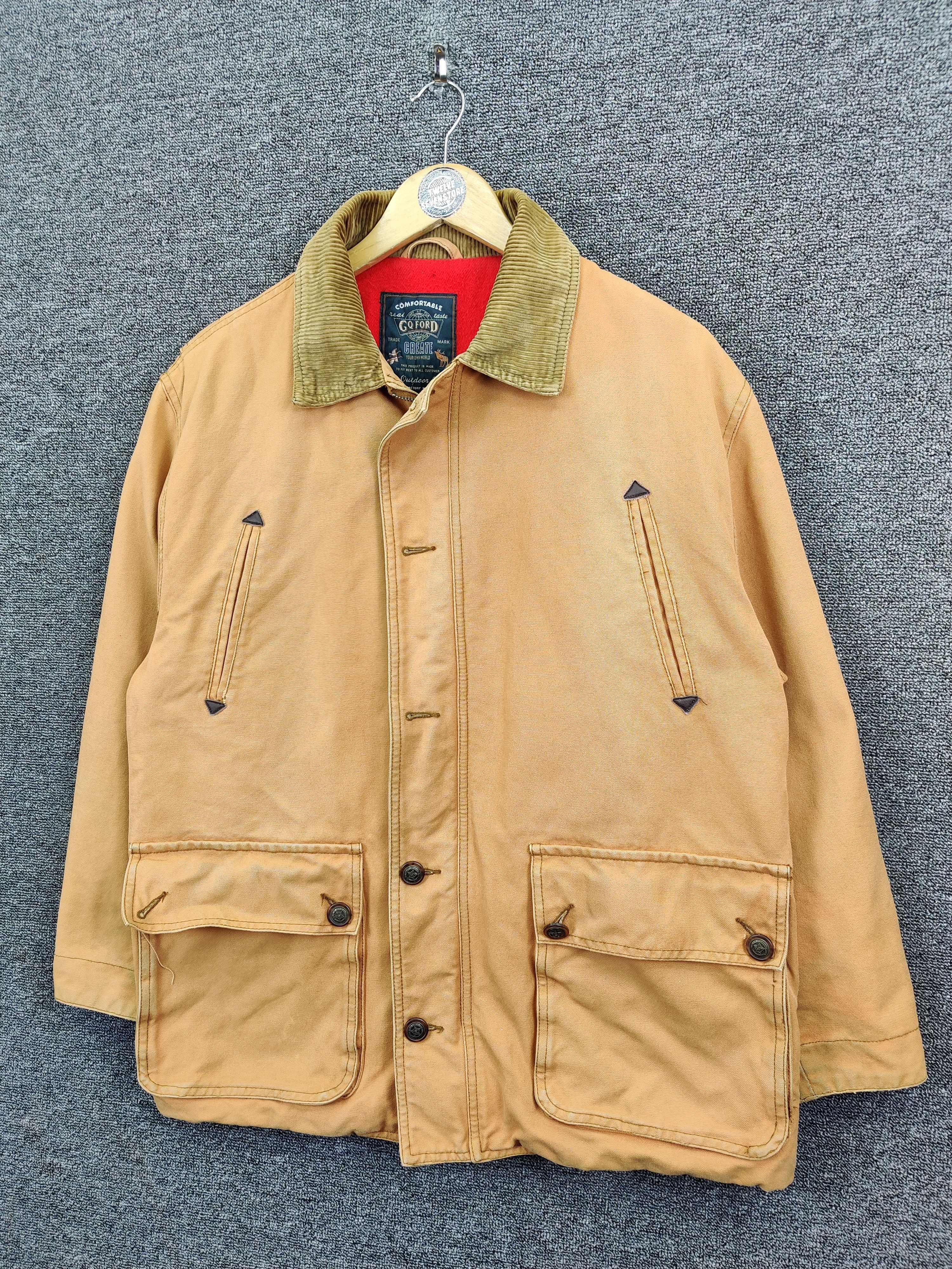 Japanese Brand Vintage 90's Go Ford Canvas Jacket Size US L / EU 52-54 / 3 - 2 Thumbnail