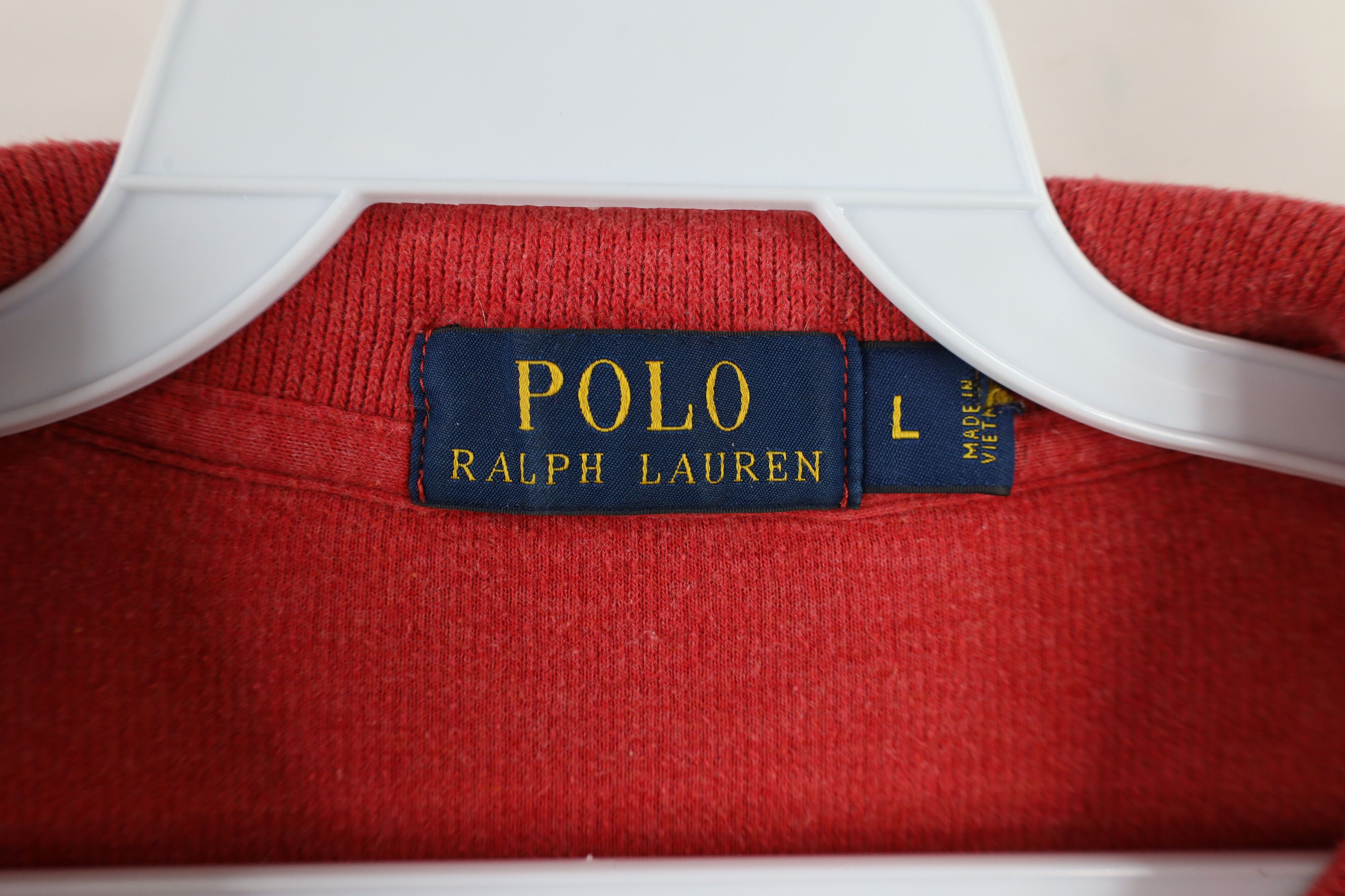 Ralph Lauren × Vintage Vintage Ralph Lauren Ribbed Knit Half Zip Pullover Sweater Size US L / EU 52-54 / 3 - 5 Thumbnail