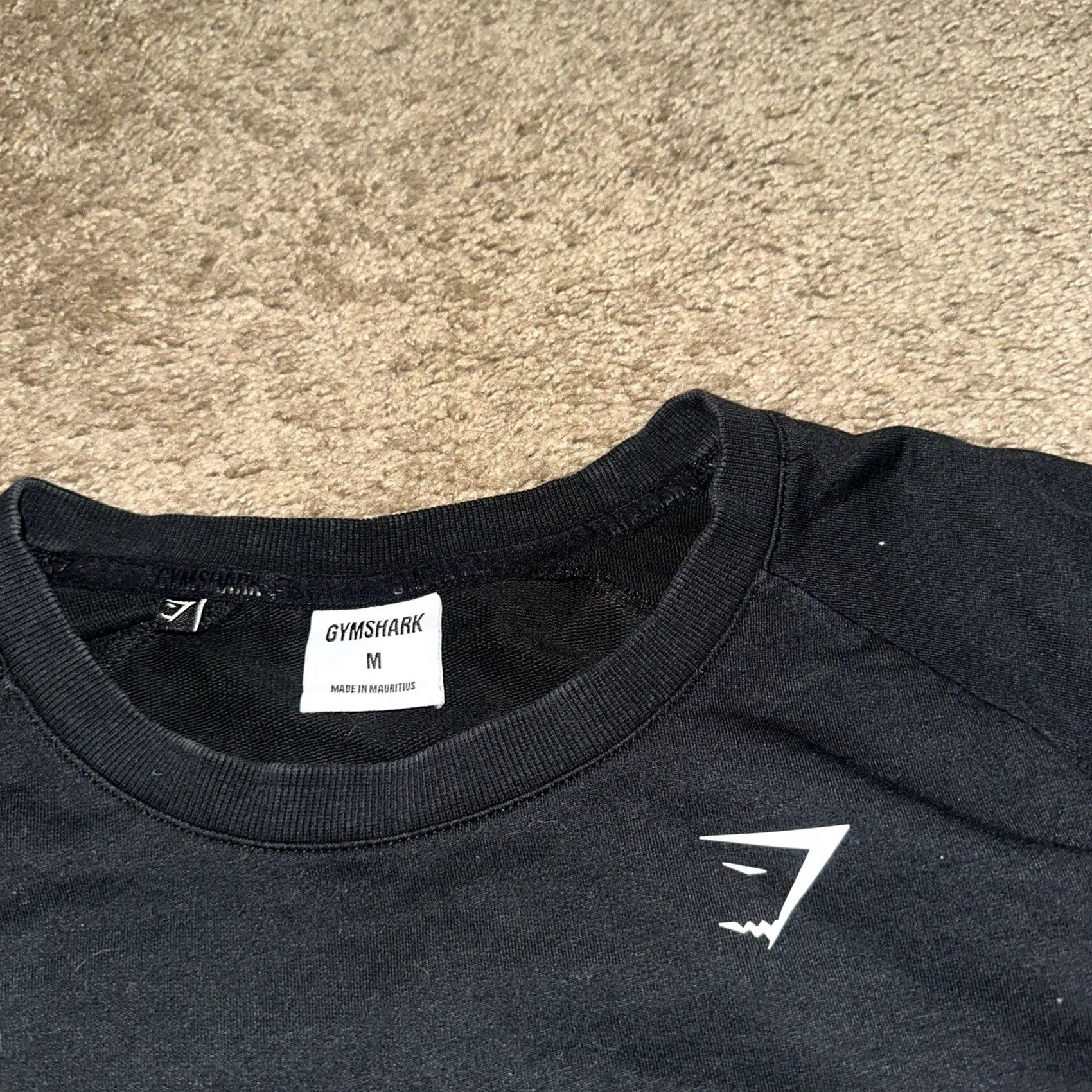 Gymshark Gymshark Cropped Sweatshirt Womens Medium Pullover Drawstrings Black Logo Crew Neck All Seasons Activewear Hoodie Mens? Size M / US 6-8 / IT 42-44 - 3 Thumbnail