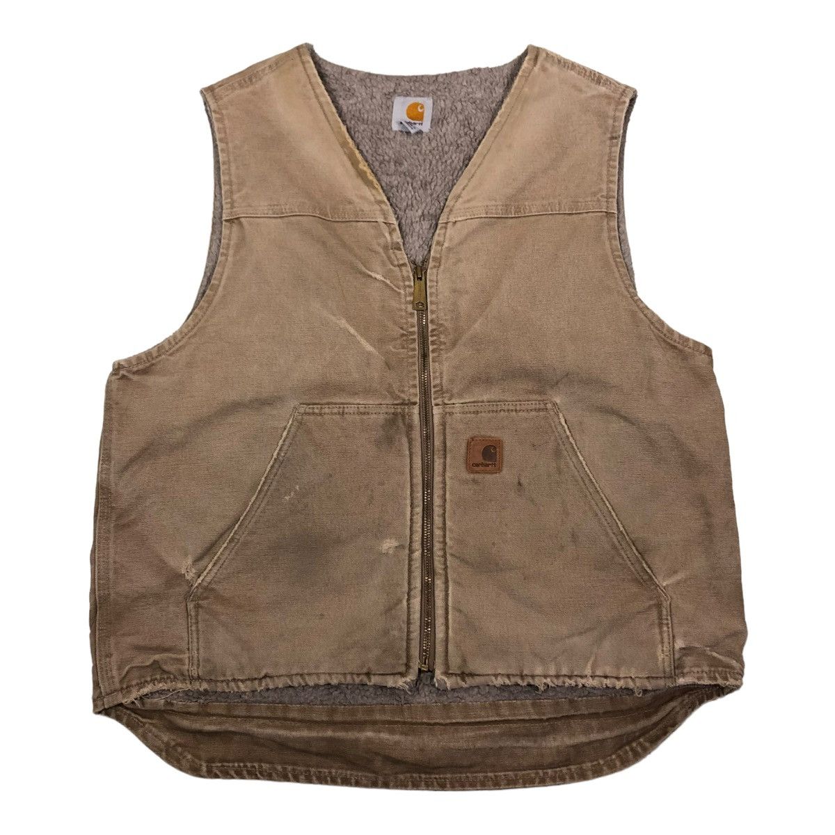 Carhartt 🔥VINTAGE TANK TOP WORK CARHARTT SHEARLING BLANKET Size US L / EU 52-54 / 3 - 1 Thumbnail