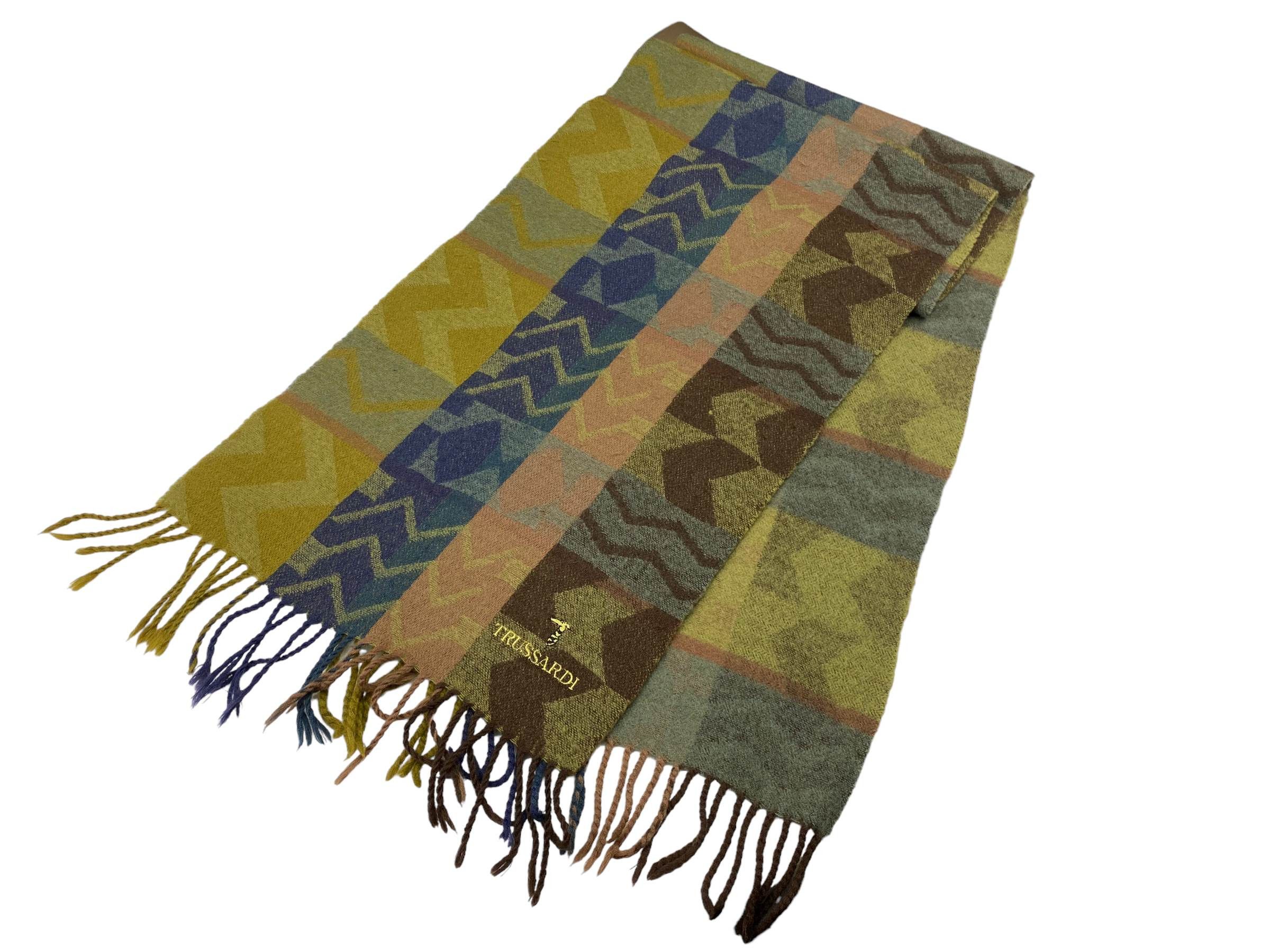 Trussardi Vintage Trussardi Wool & Silk Scarf Italian Designer Size ONE SIZE - 2 Thumbnail
