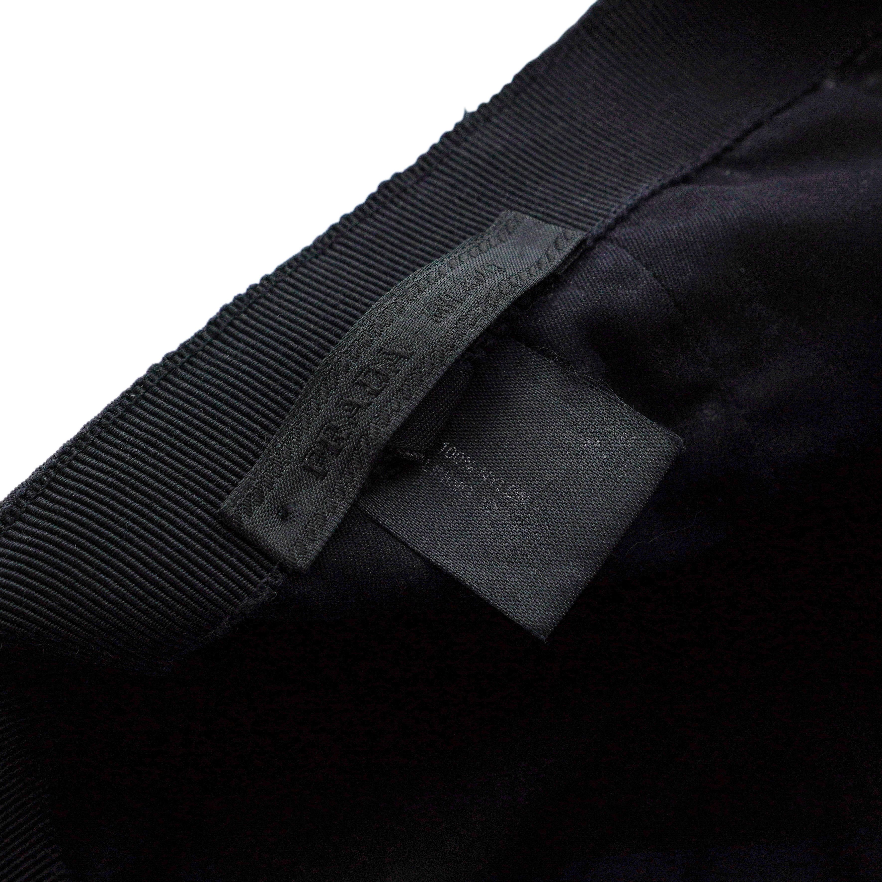 Prada Vintage Prada Milano Black Nylon Tab Logo Baseball Cap Size ONE SIZE - 9 Thumbnail