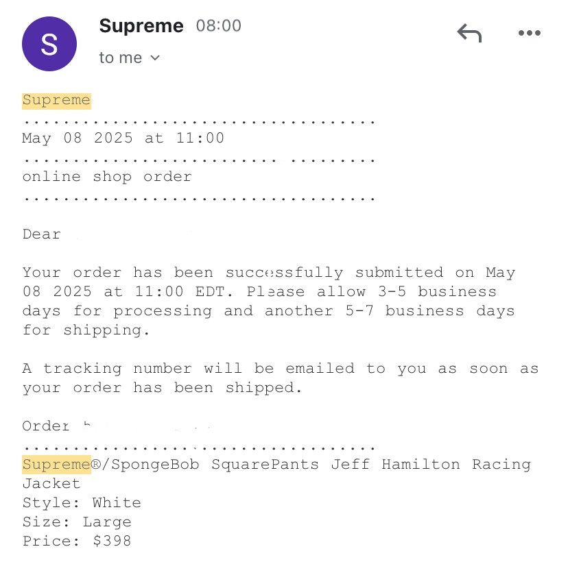 Jeff Hamilton × Supreme Supreme®/SpongeBob SquarePants Jeff Hamilton Racing Jacket Size US L / EU 52-54 / 3 - 5 Thumbnail