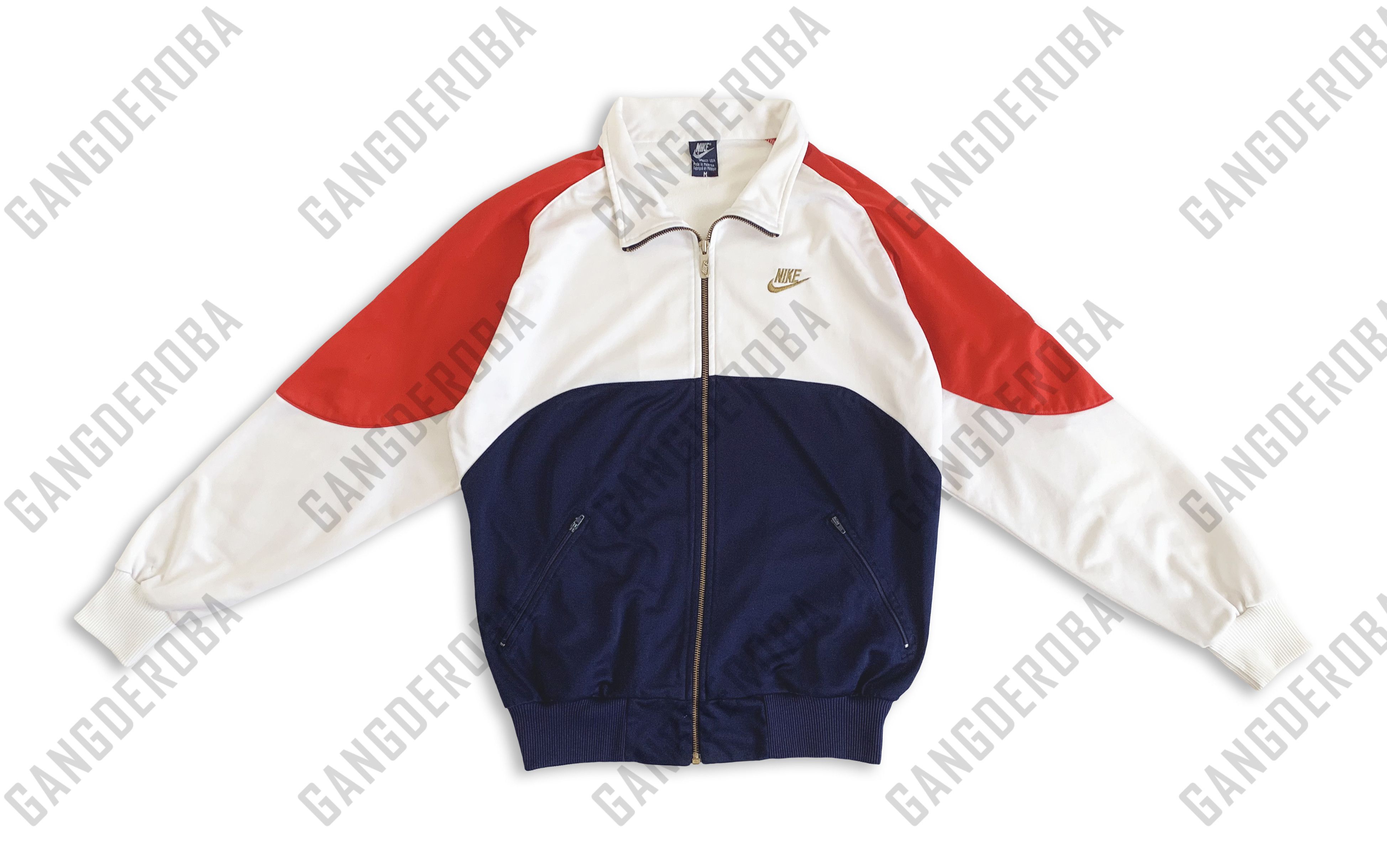 Nike RARE Vintage 80s NIKE INTERNATIONAL Track Jacket Drake Style Size US M / EU 48-50 / 2 - 6 Thumbnail