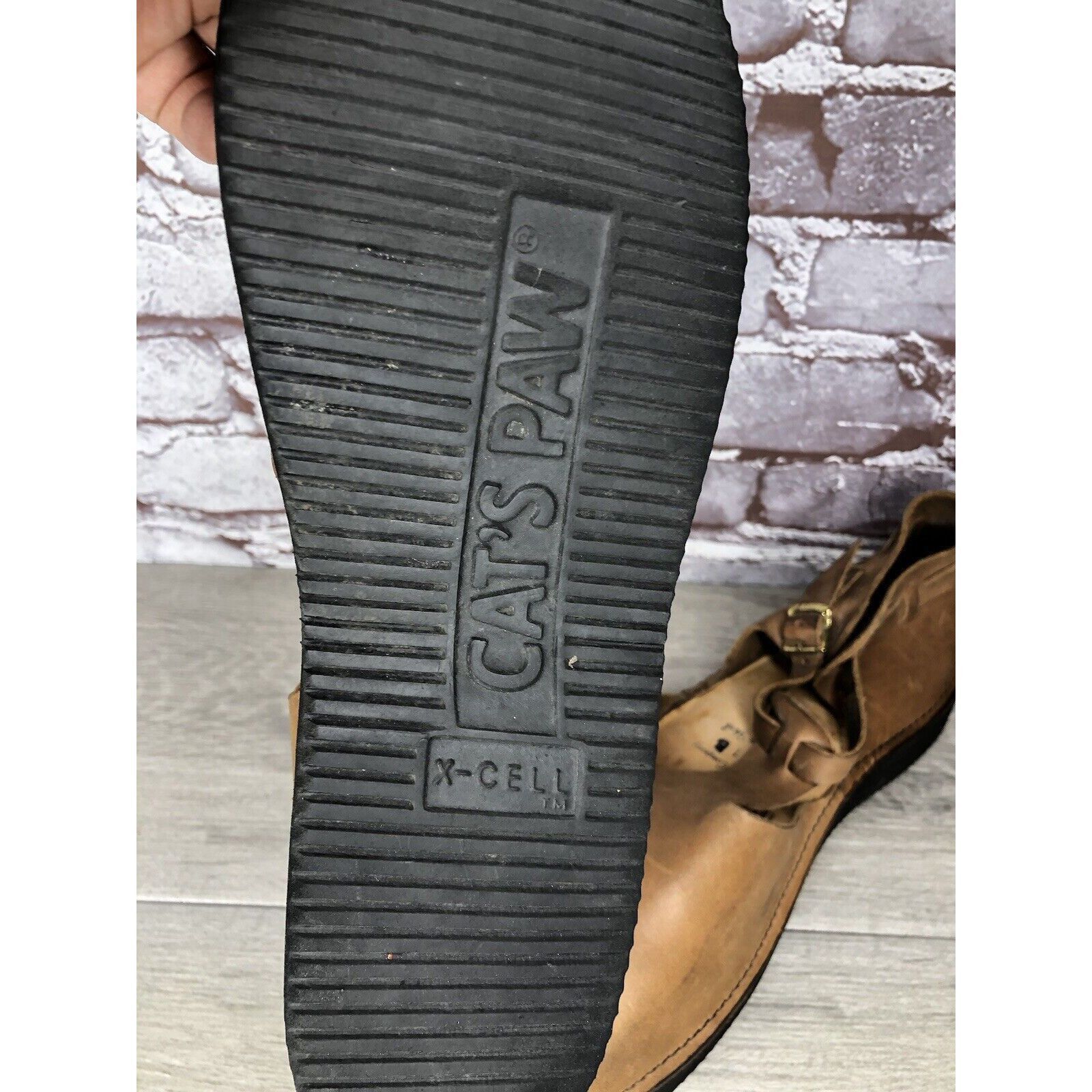 Other Aurora Shoe Co. Brown Leather Closed Toe Mary Jane Shoes Wom Size US 11 / IT 41 - 3 Thumbnail