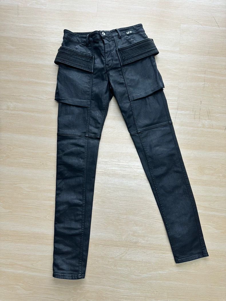 Rick Owens Rick Owens Drkshdw Waxed Cargo Pants-2506 Size US 30 / EU 46 - 1 Thumbnail