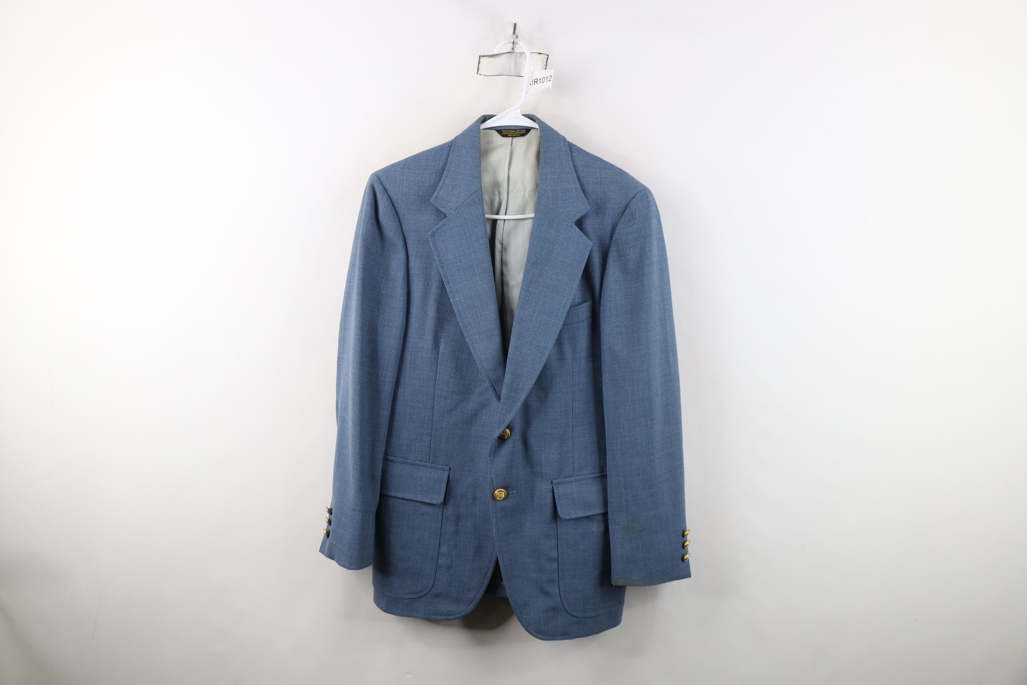 Vintage Vintage 70s Streetwear 2 Button Wool Blazer Suit Jacket USA Size US L / EU 52-54 / 3 - 1 Thumbnail