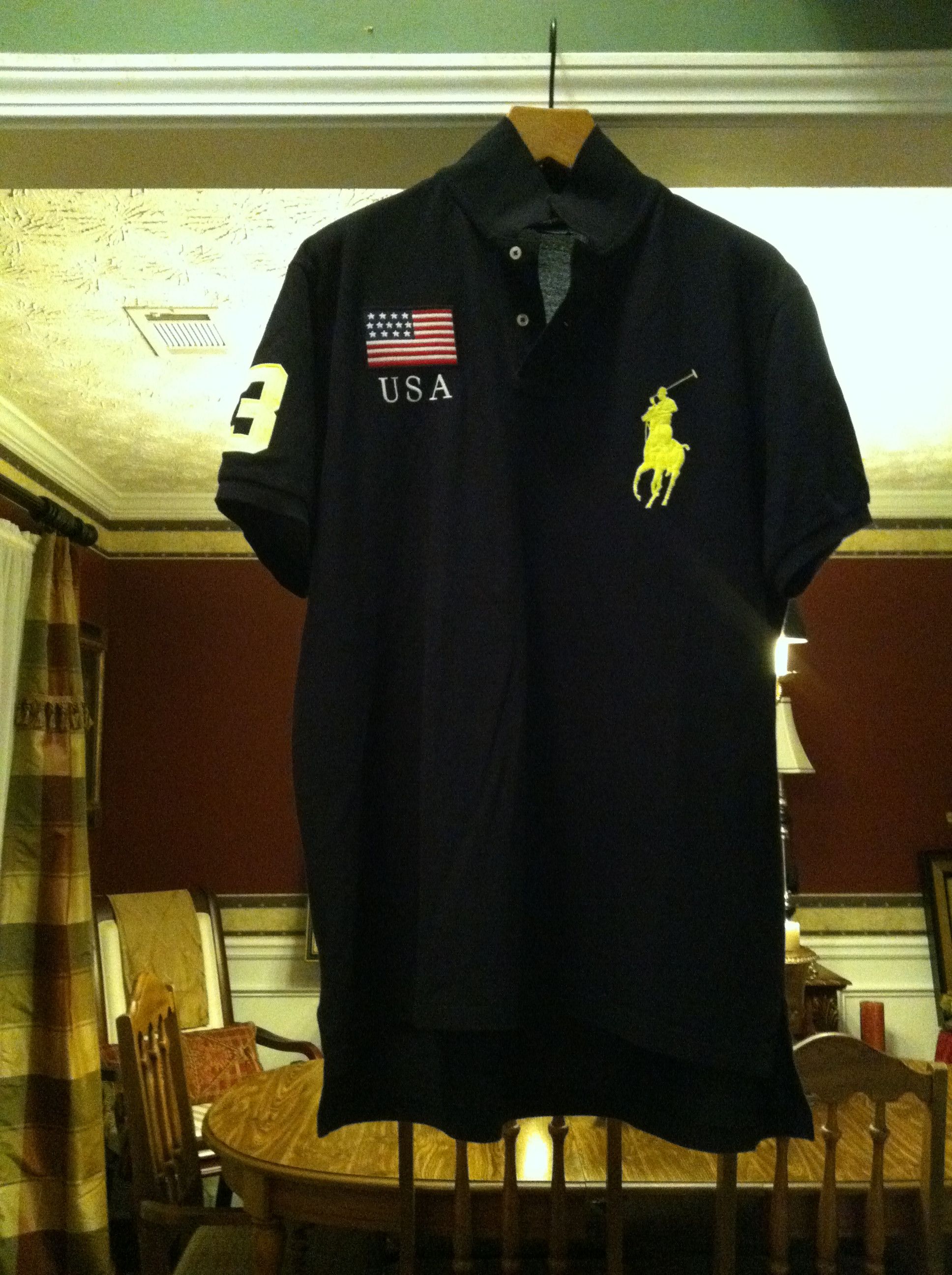 image of Polo Ralph Laurent Men's Cotton Polo Shirt Size: XL in Black