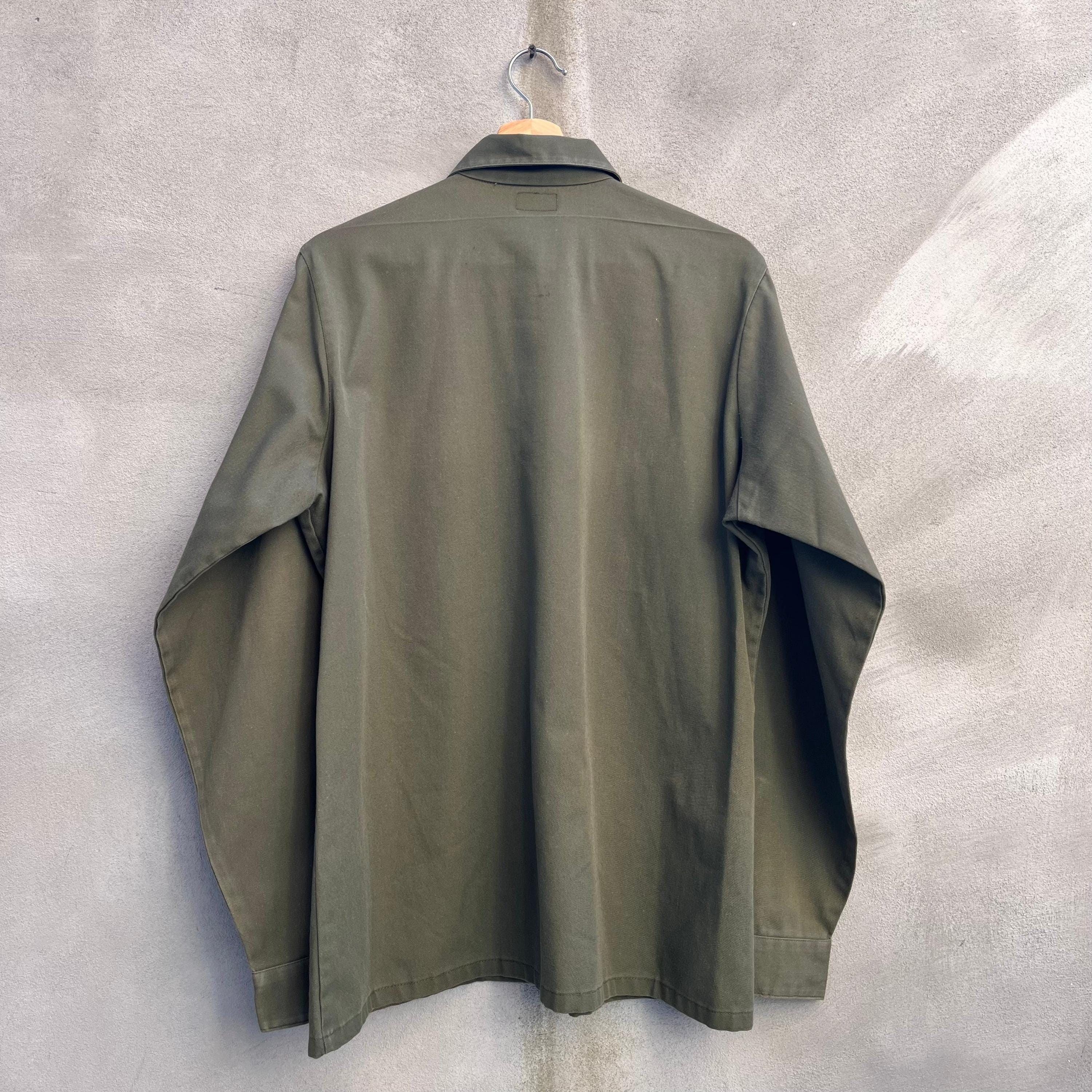Vintage 80's USAF Military Utility Button Down Shirt Size US L / EU 52-54 / 3 - 2 Thumbnail