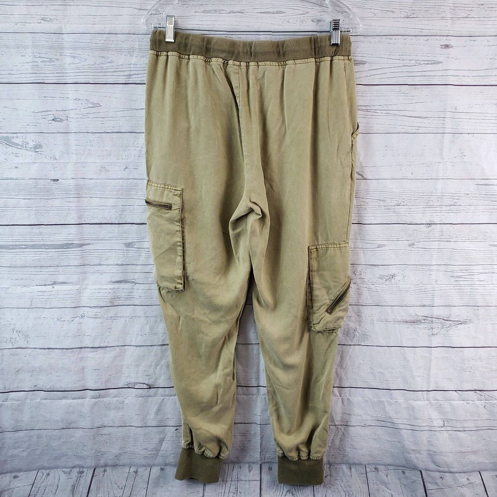 Young Fabulous & Broke VINTAGE Young Fabulous & Broke Womens Jogger Pants S Brown Tencel Cargo Pockets 26.5 Inseam Womens Size 28" / US 6 / IT 42 - 3 Thumbnail