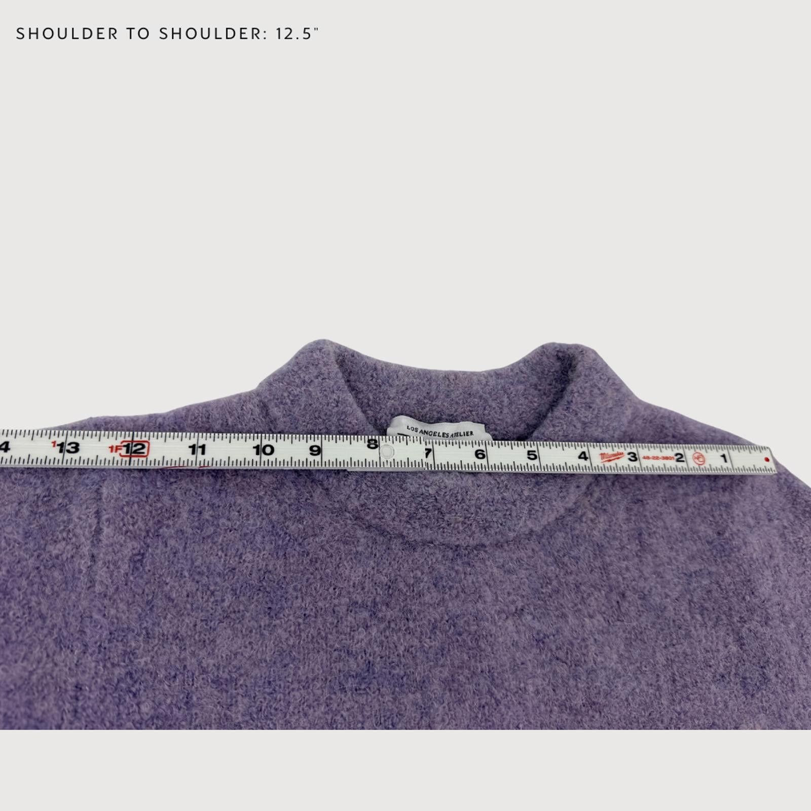 Other & Other Stories Alpaca Sweater Boxy Knit Lavender S Size S / US 4 / IT 40 - 7 Thumbnail