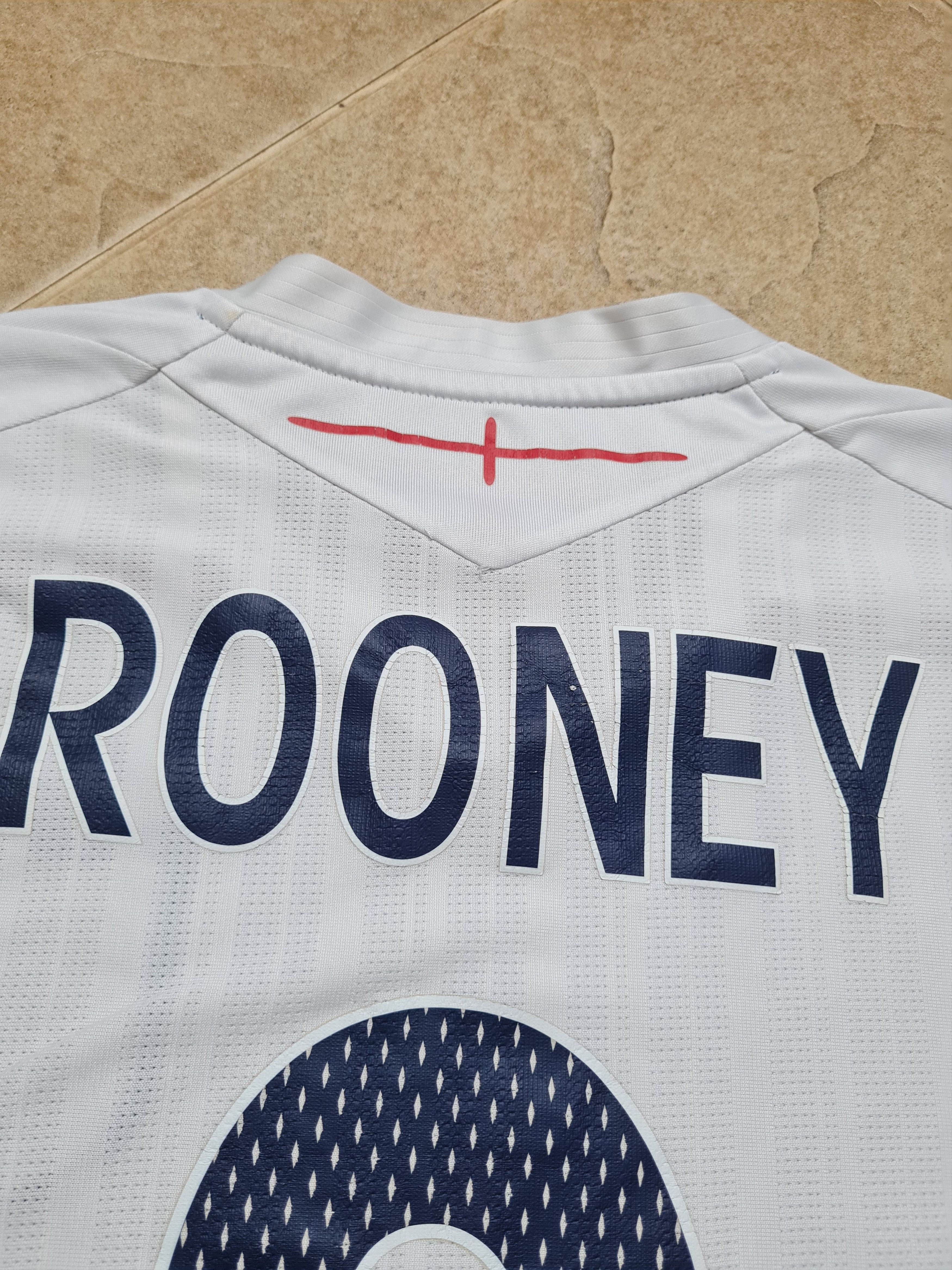 Umbro Vintage Umbro #9 Rooney ENGLAND 2008/2010 Football Soccer Size US L / EU 52-54 / 3 - 14 Thumbnail